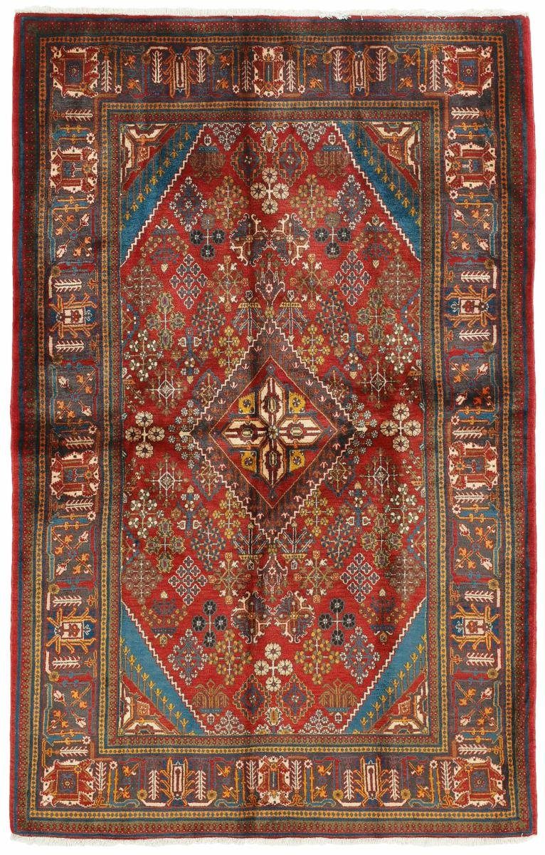 Orientteppich Meymeh 133x215 Handgeknüpfter Orientteppich / Perserteppich, Nain Trading, rechteckig, Höhe: 12 mm