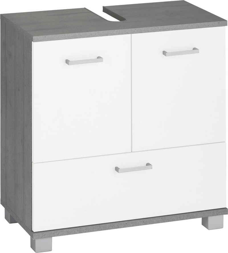 Schildmeyer Waschbeckenunterschrank Mobes Breite 60 cm, Badschrank Badezimmerschrank WBU Unterschrank