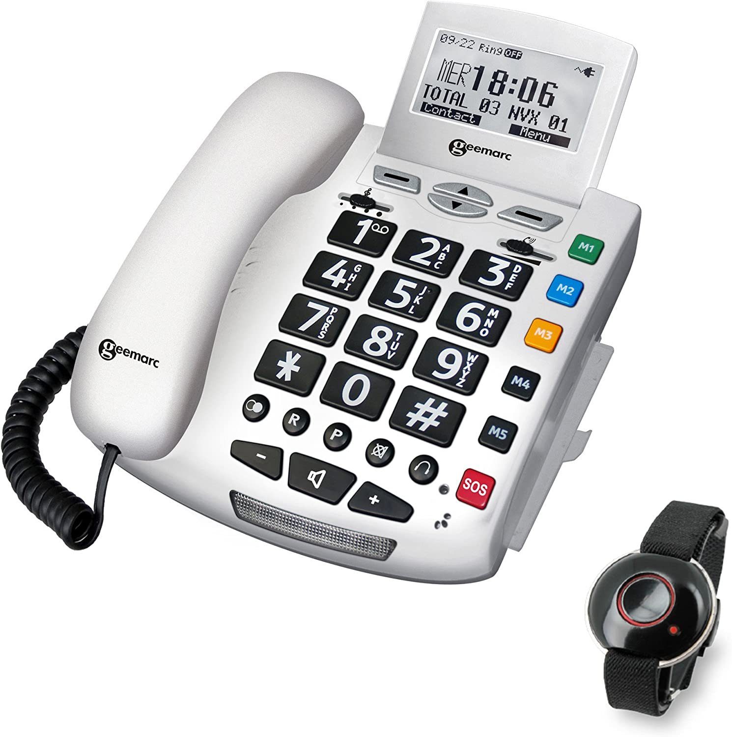 Seniorentelefon Notfallschutztelefon Geemarc SERENITIES mit Sprachansage Geemarc