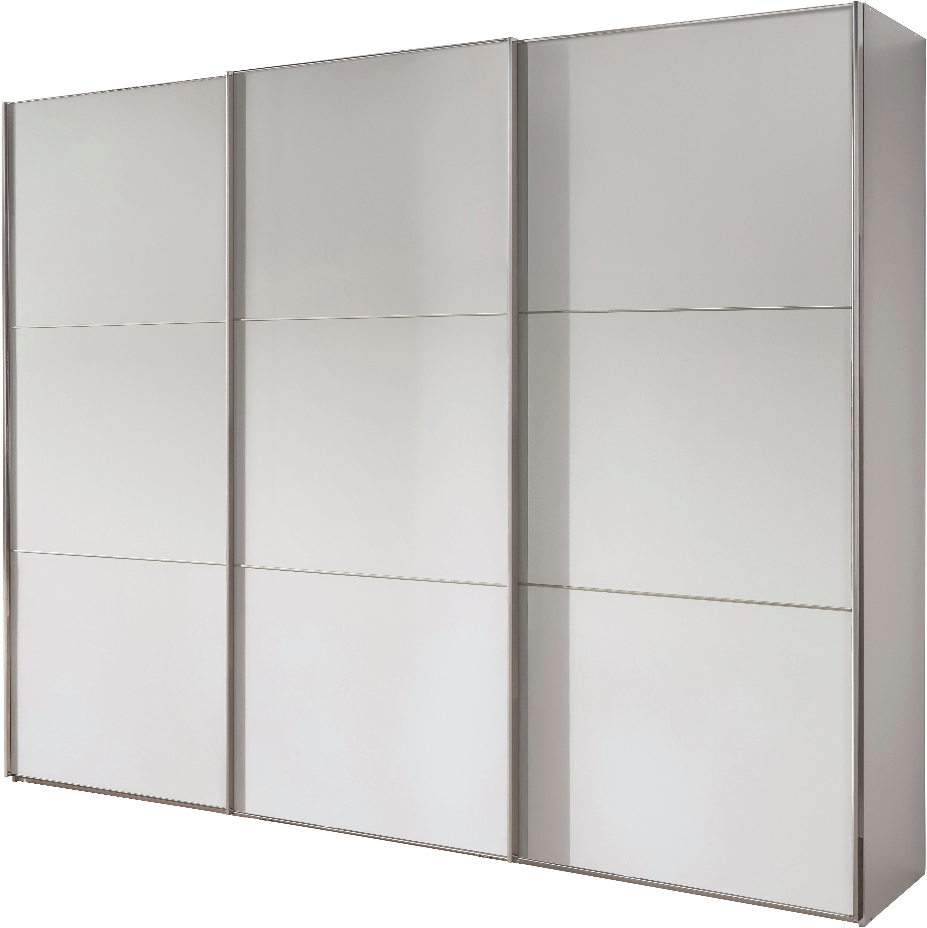 WIEMANN Schwebetürenschrank Phoenix, Made in Germany, modernes Design, Highlight, Blickfang (Viele Farbkombinationen, in 4 Breiten und in 2 Höhen erhältlich) maximaler Staurraum, inkl.Einlegeböden, Wäscheböden u. Dämpfer