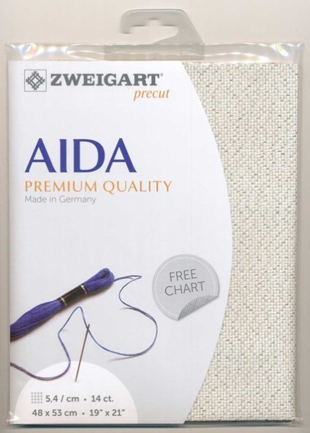 Zweigart Kreativset AIDA Zweigart Precute 14 ct. Stern-Aida, (embroidery kit by Marussia)