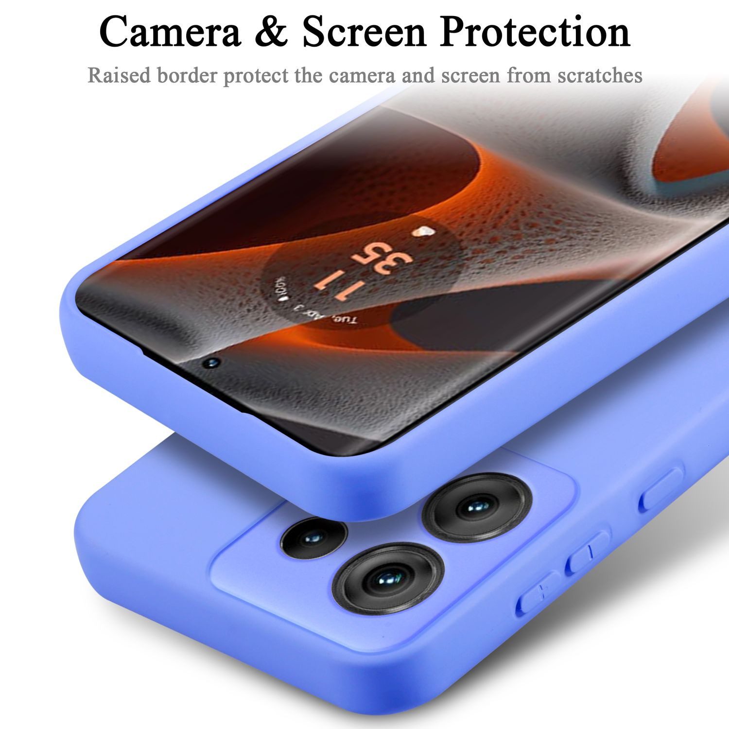 Cadorabo Handyhülle für Samsung Galaxy POCKET Hülle Motorola Edge 50 Pro, Flexible Hülle TPU Silikon Schutzhülle Back Cover Case