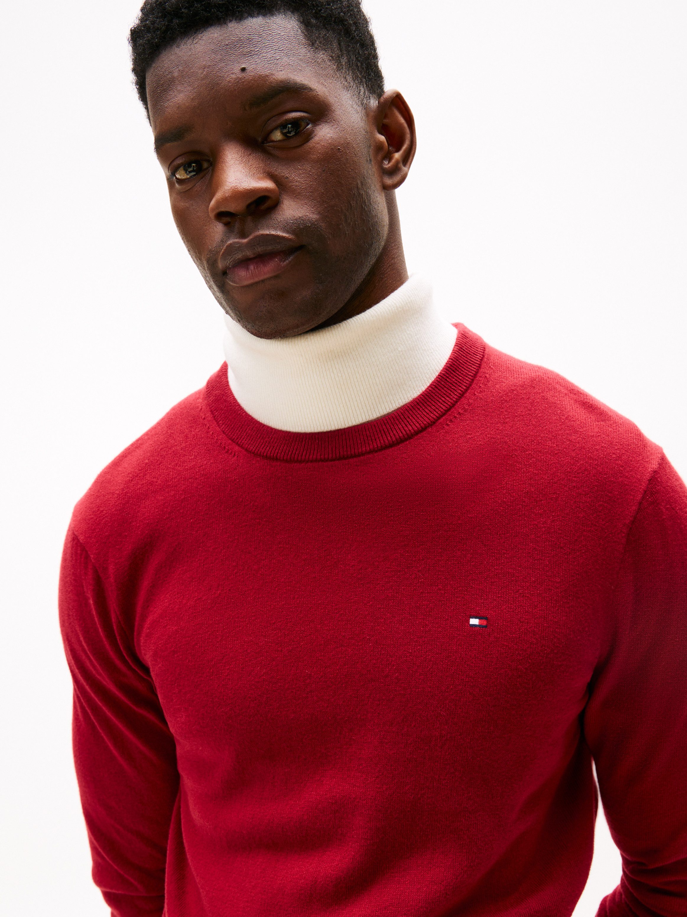 Tommy Hilfiger Rundhalspullover PIMA ORG CTN CASHMERE CREW NECK günstig online kaufen