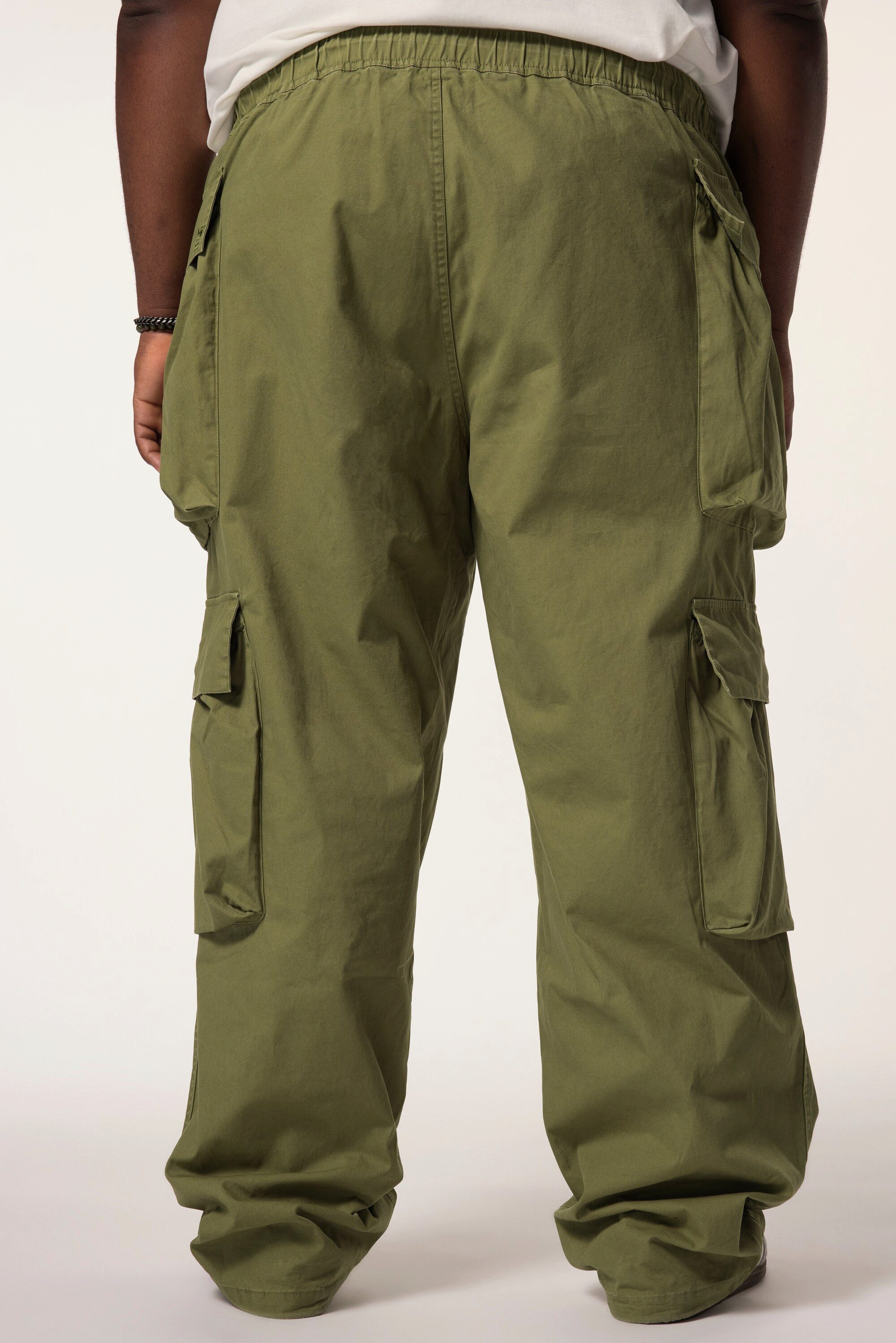 STHUGE Cargohose Cargohose Baggy Fit Elastikbund