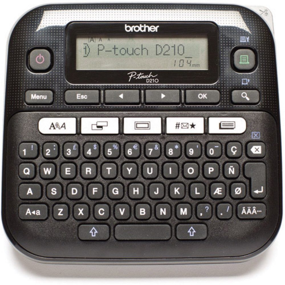 Beschriftungsgerät Brother P-touch D210 Beschriftungsgerät Geeignet für Schriftband: TZe
