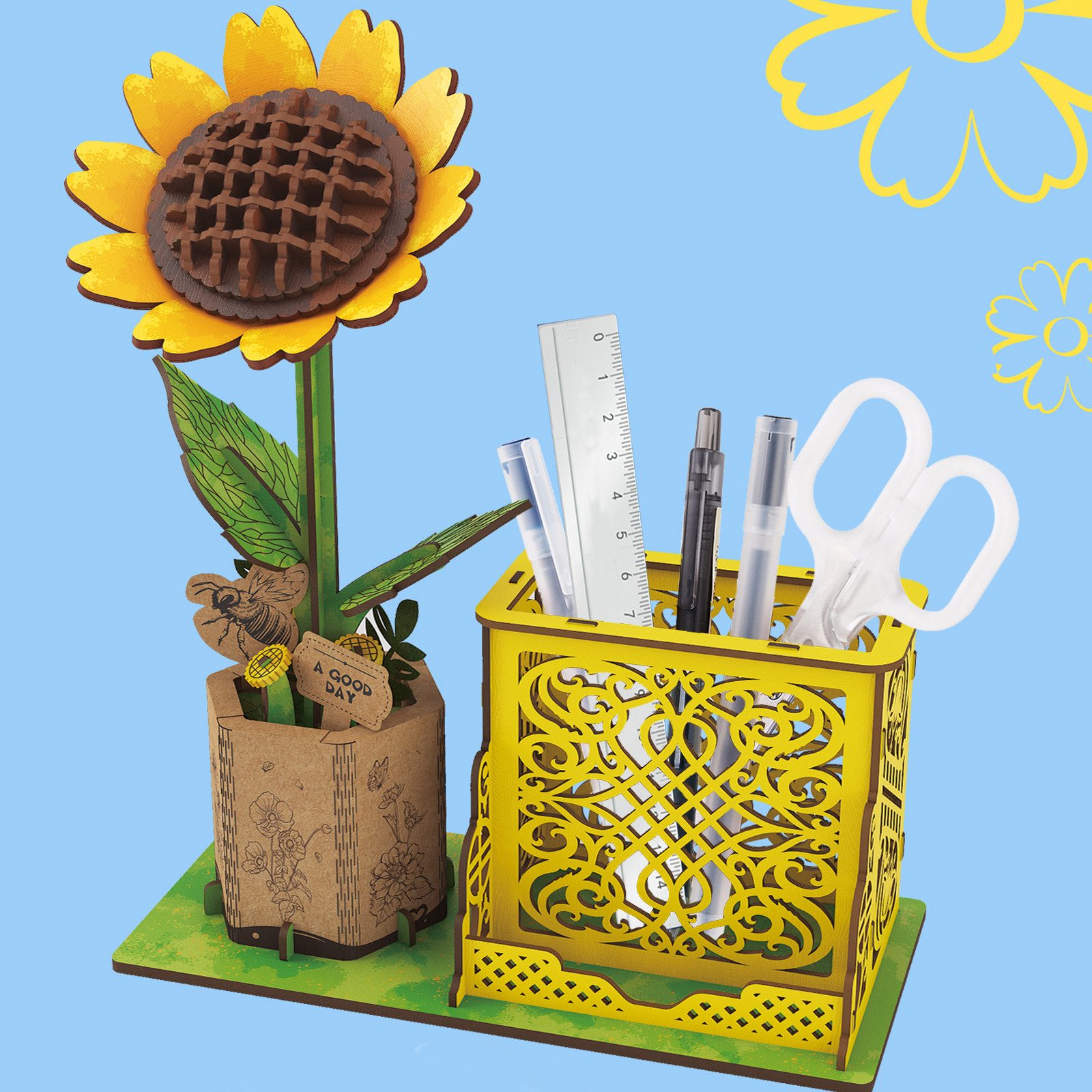 Esun 3D-Puzzle 3D Puzzle Holz, DIY-Blume Aus Holz, Modellbausätze Für Blume günstig online kaufen