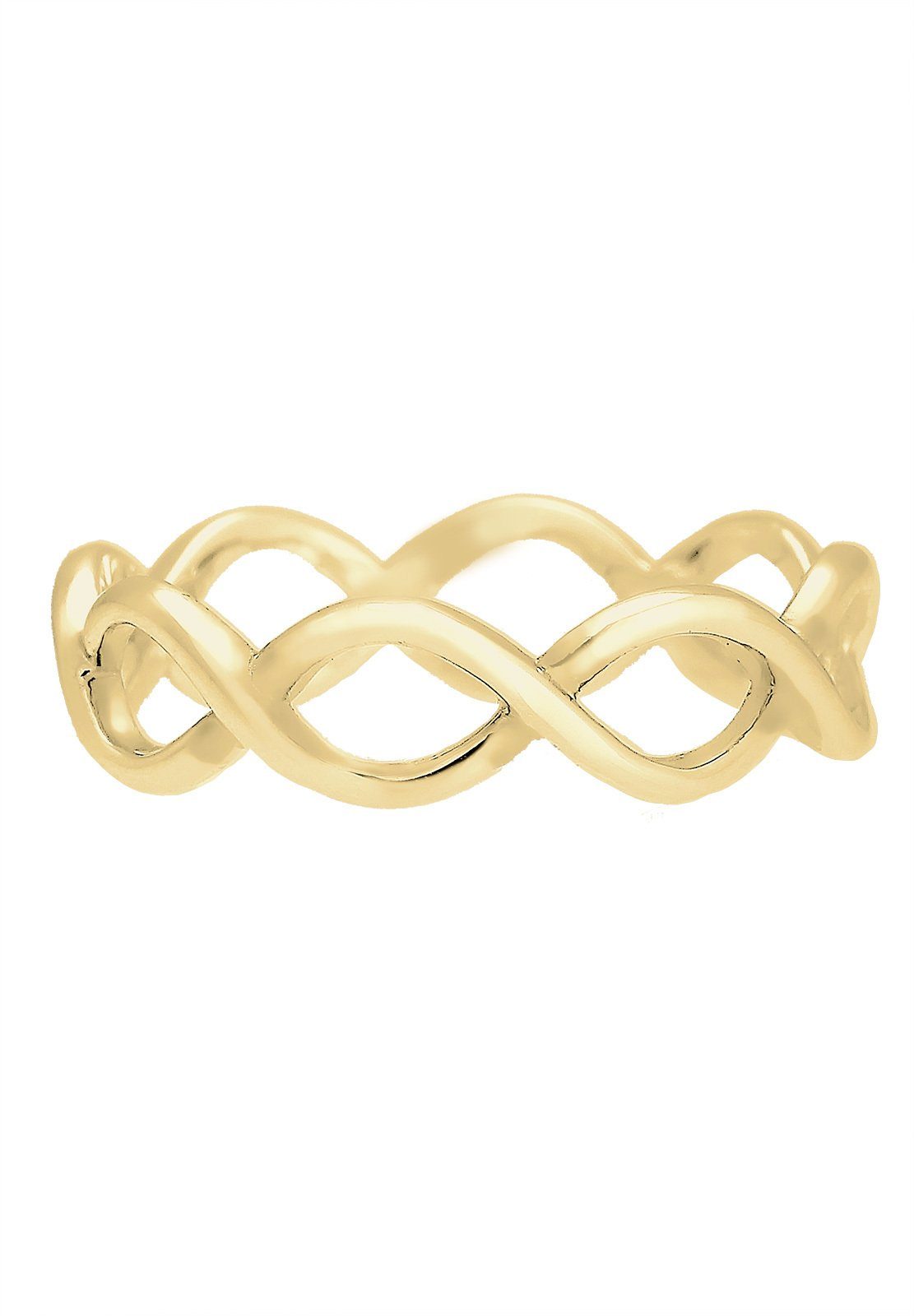 Premium Fingerring 375 Elli Infinity Trend Gelbgold