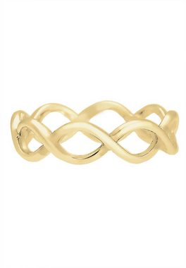 Elli Premium Fingerring Infinity Trend 375 Gelbgold