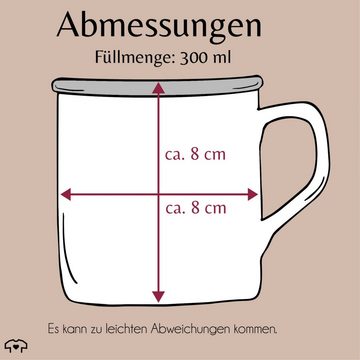 Shirtracer Tasse Einatmen Ausatmen Ignorieren schwarz, Stahlblech, Statement