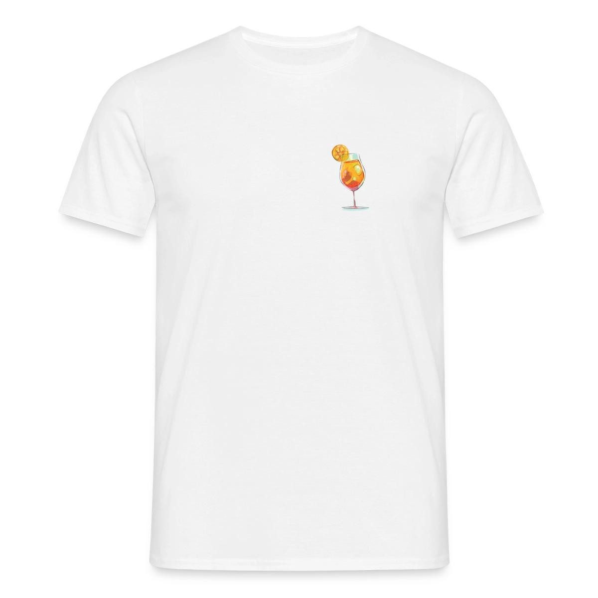 Spreadshirt T-Shirt Sommerlicher Aperol Cocktail Männer T-Shirt (1-tlg)