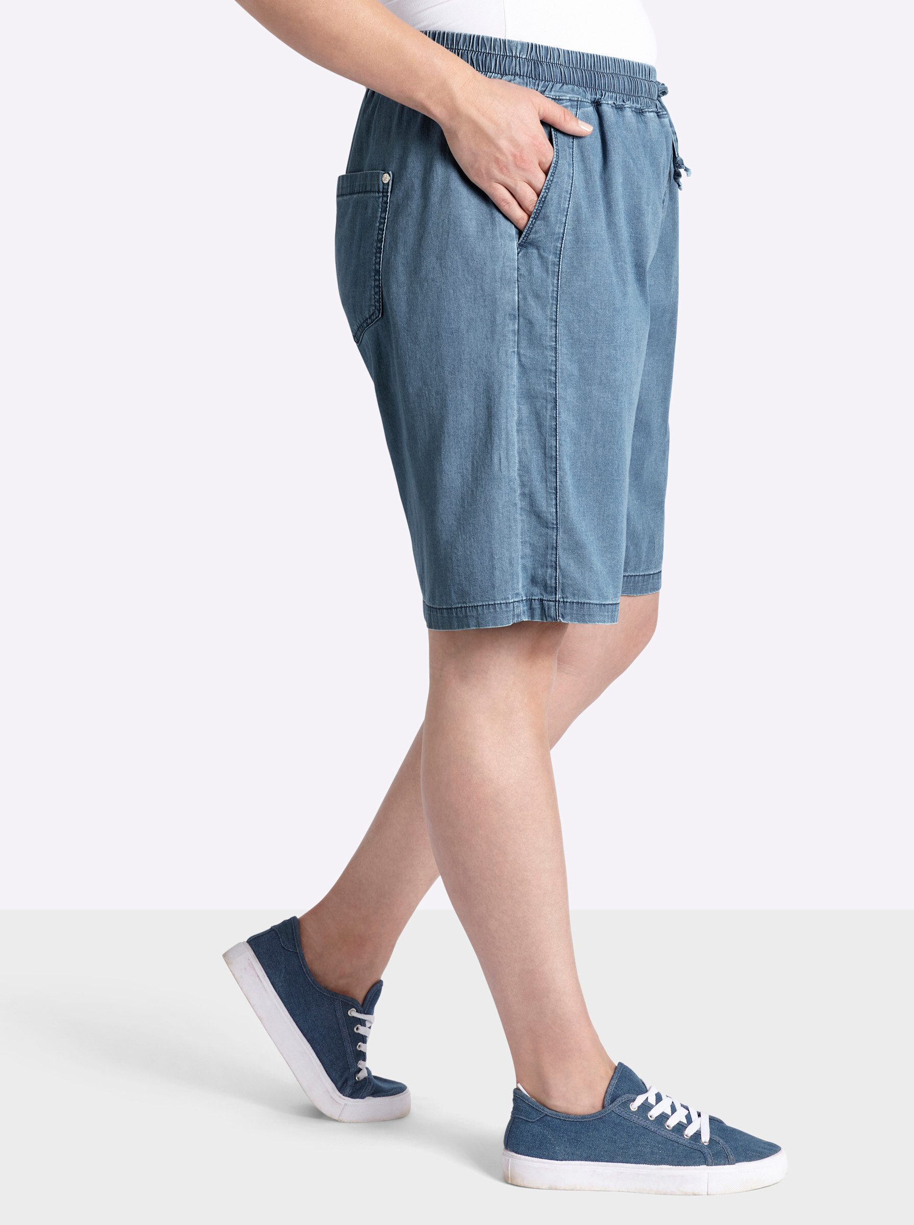 Sheego Jeansshorts Jeans-Shorts normal