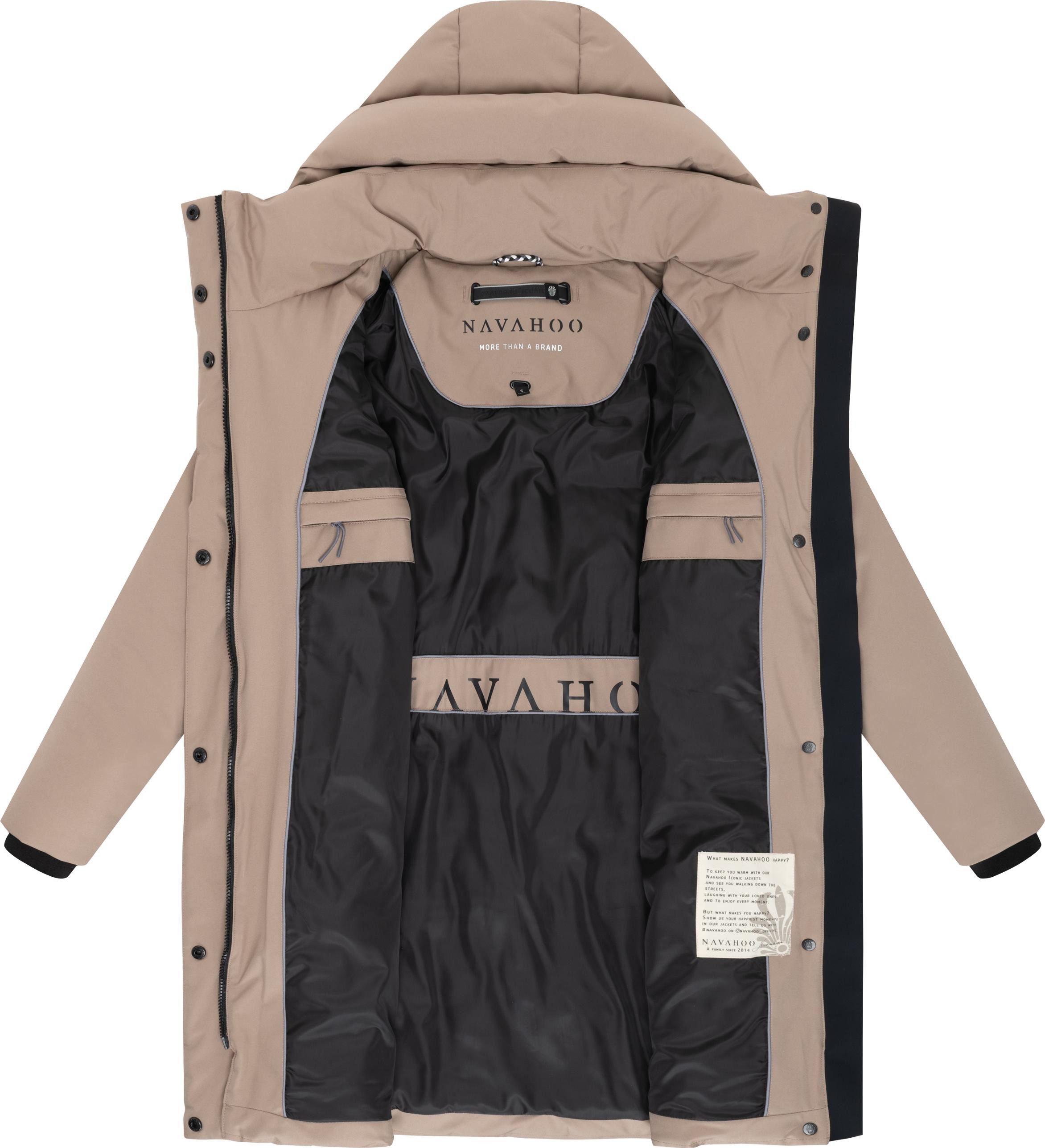 Navahoo Wintermantel Gipfelspass XIV Warmer Winterparka mit Taillengürtel – Bild 5 von 5