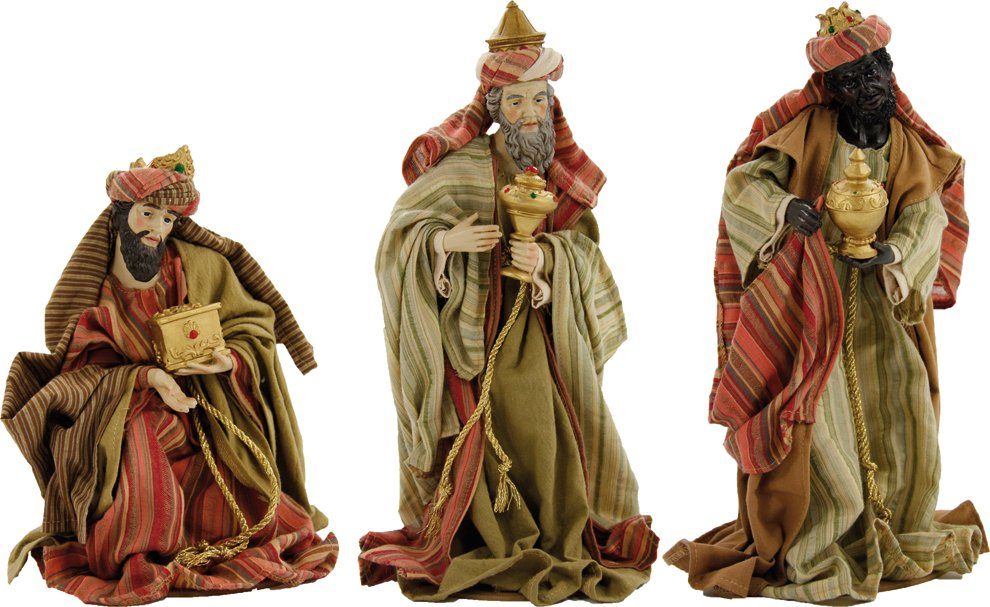 3x 30 (3 Ankleidefiguren, Drei FADEDA cm FADEDA Könige orientalisch, Hlg. Krippenfigur Höhe: St)
