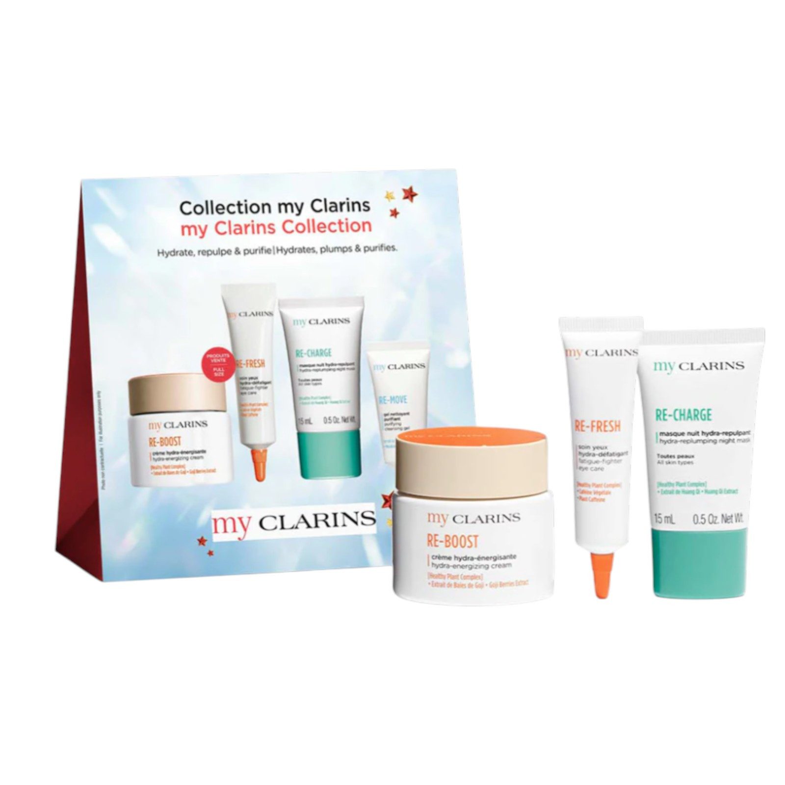 Clarins Gesichtspflege-Set CLARINS my CLARINS Set, 4-tlg.