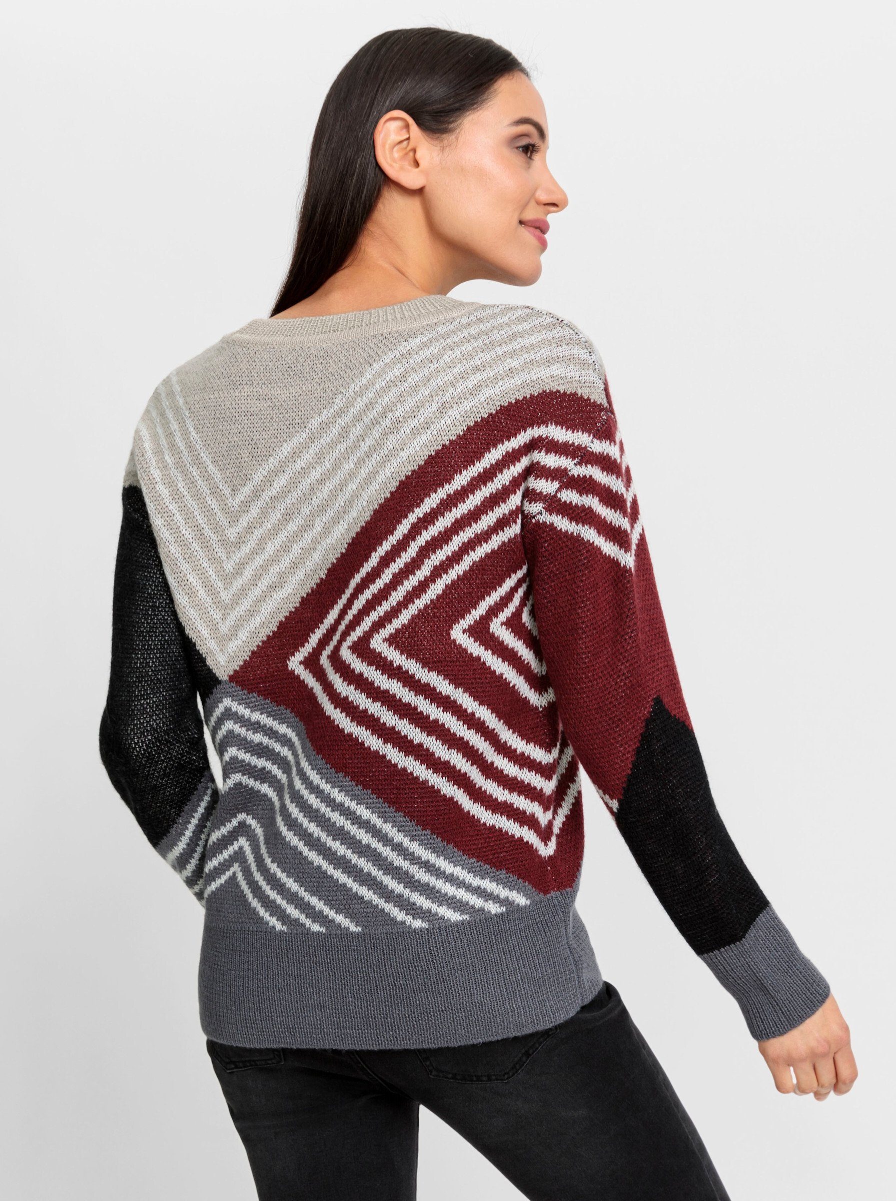 heine Strickpullover Jacquard-Pullover . günstig online kaufen