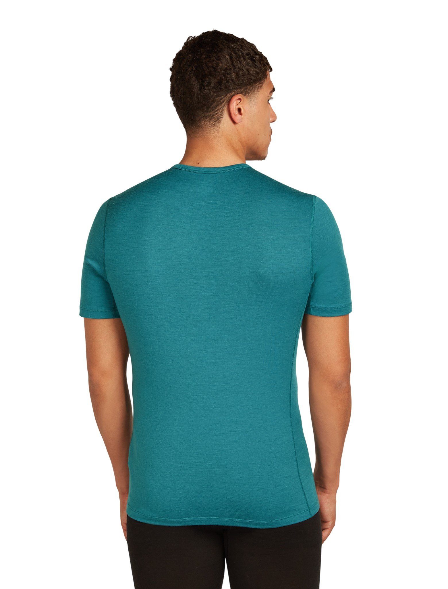 Icebreaker T-Shirt Unterwäsche 200 Oasis SS Crewe enganliegend (Merinowolle) topazblau