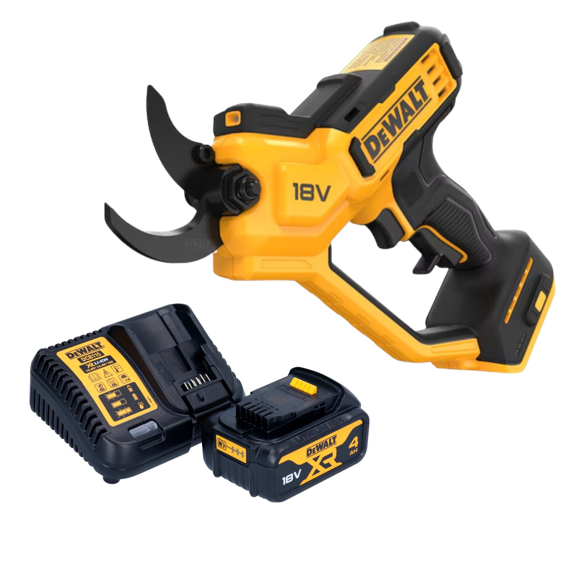 DeWalt Akku-Astschere DCMPP 568 M1 18 V 38 mm + 1x Akku 4,0 Ah + Ladegerät
