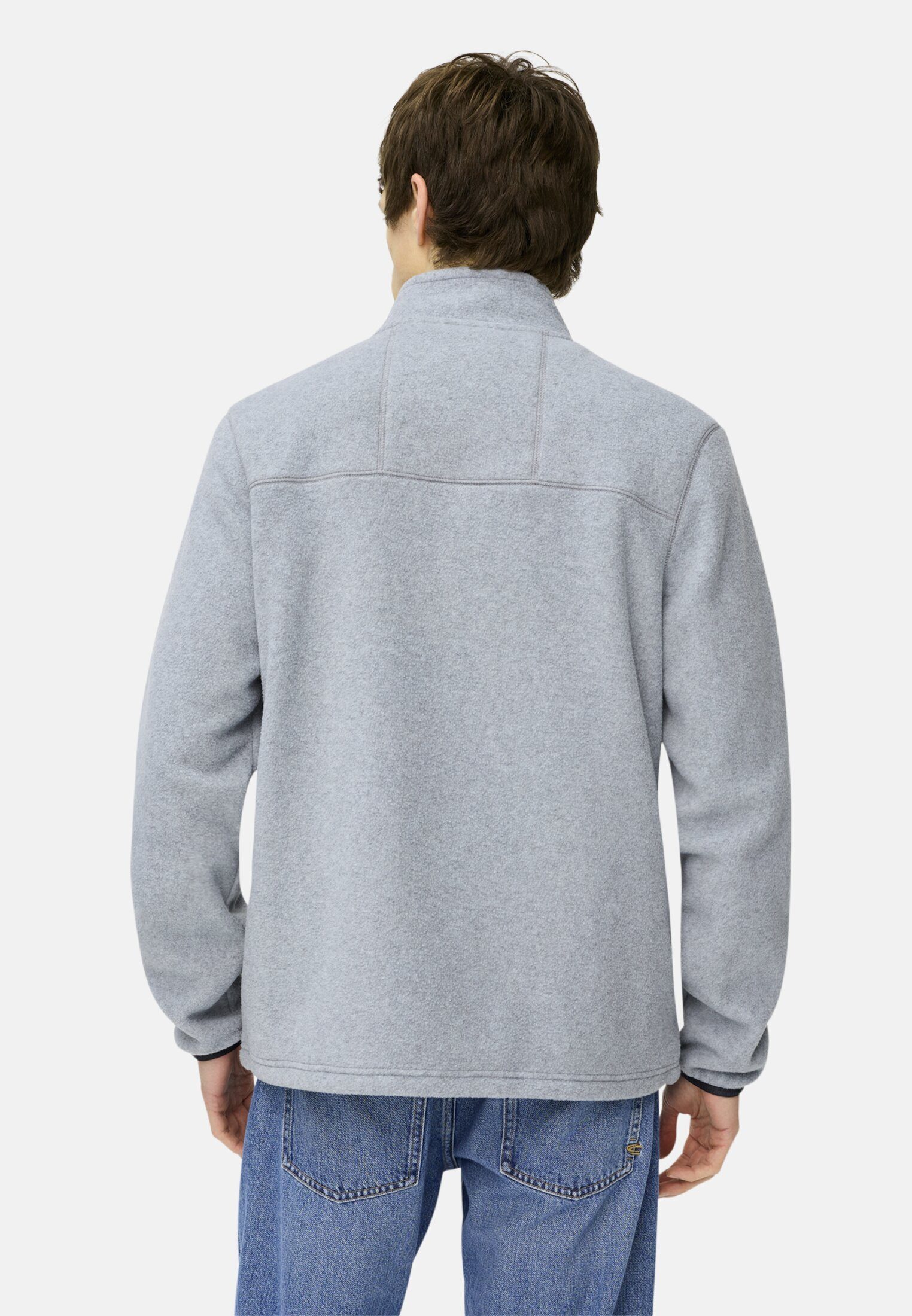 camel active Fleecejacke Fleecejacke mit Brusttasche Langarm Markenlogo günstig online kaufen
