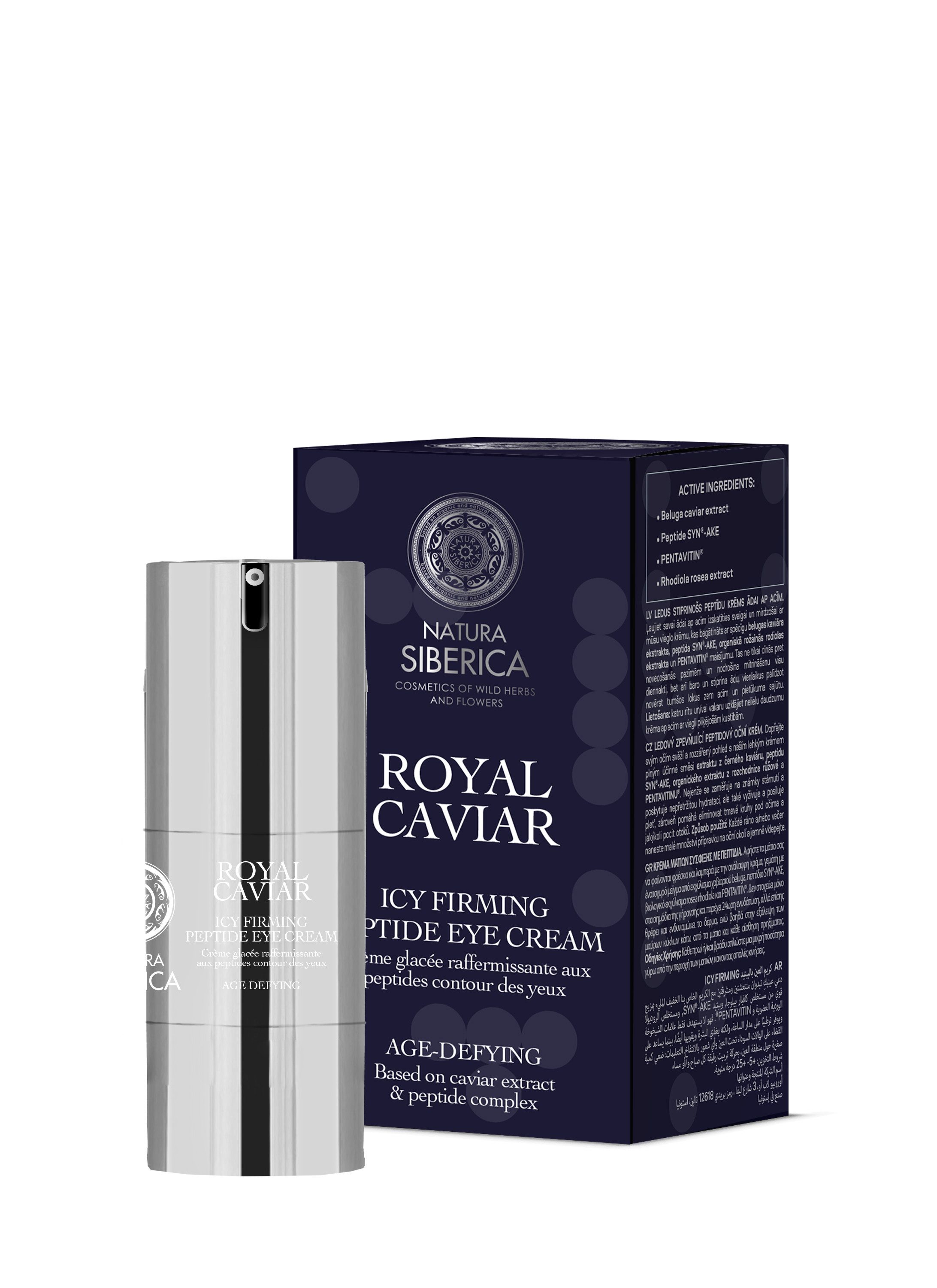 Natura Siberica Anti-Aging-Augencreme Royal Caviar Icy Firming Eye Cream, 15 ml