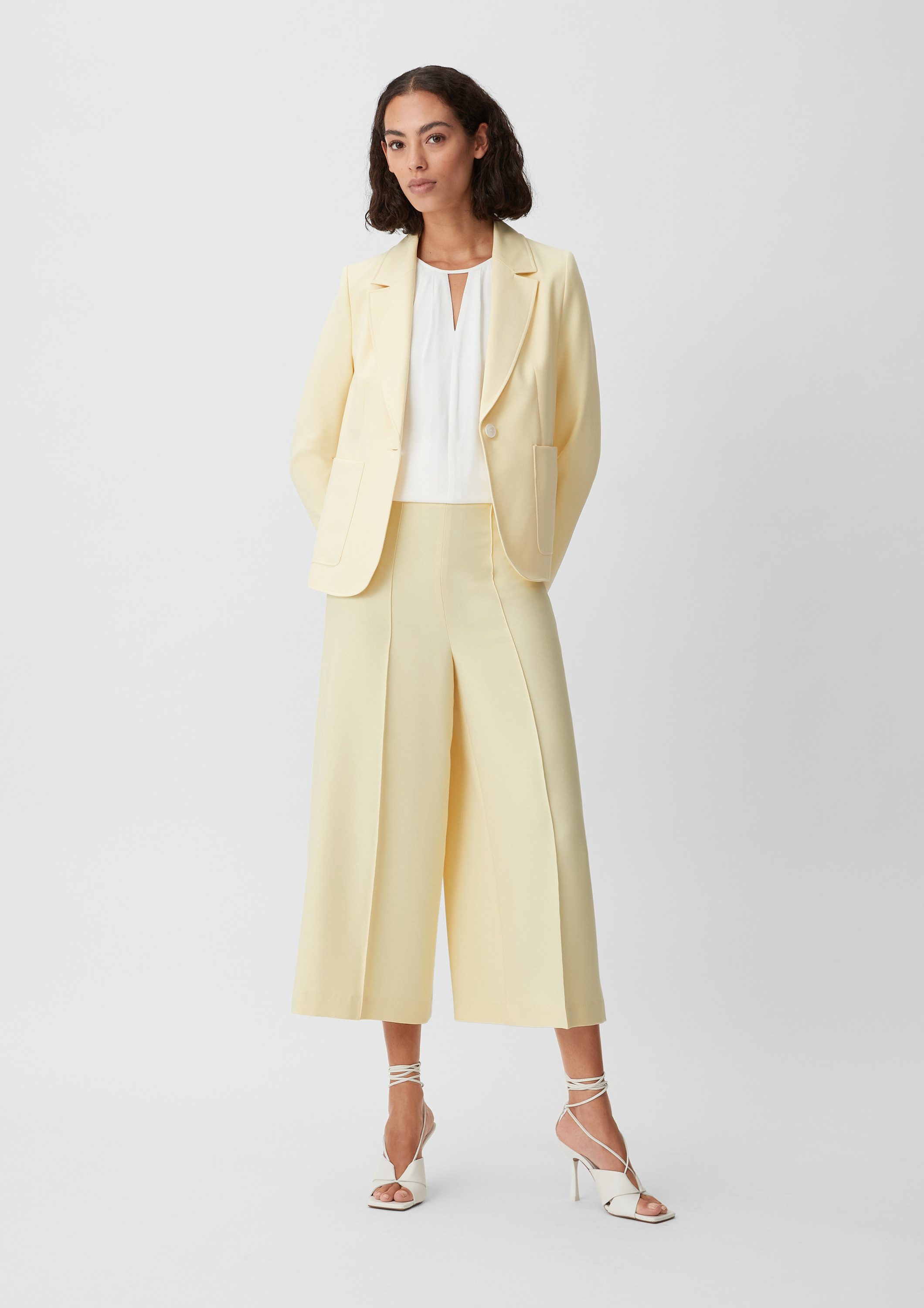 comma Culotte Hose Loose: Culotte aus Viskosemix