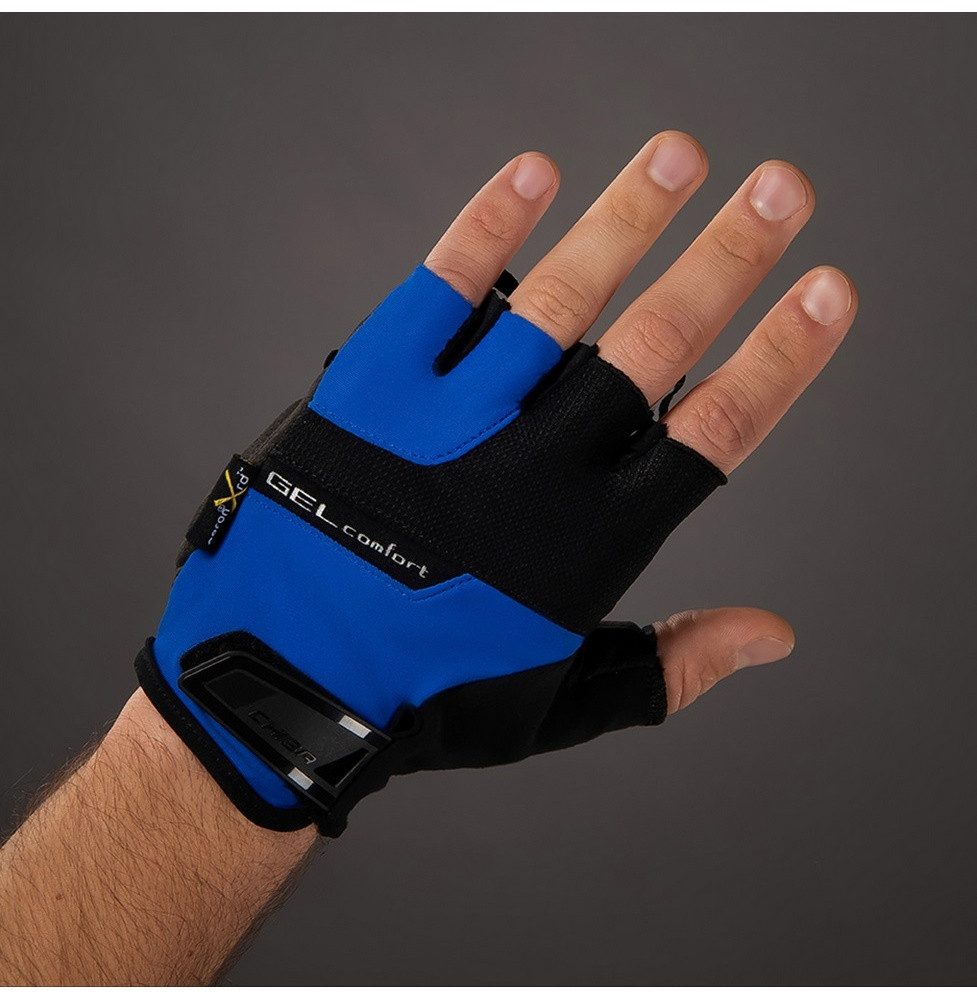 Fahrradhandschuhe Gel Comfort royalblau - 1 Paar
