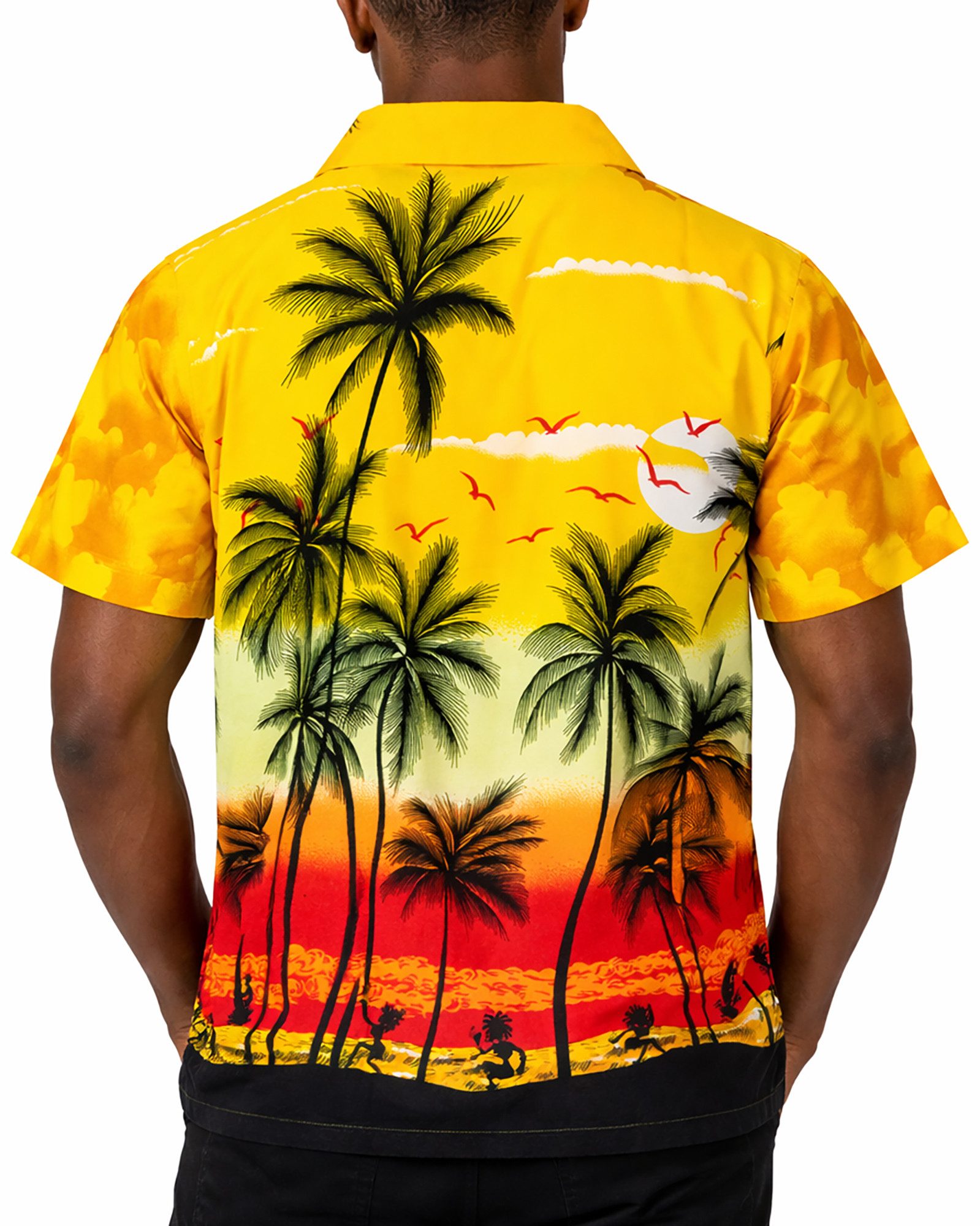 King Kameha Hawaiihemd "Beach" Funky Hawaii-Hemd Herren Kurzarm Front-Tasche Stylish – Bild 4 von 5