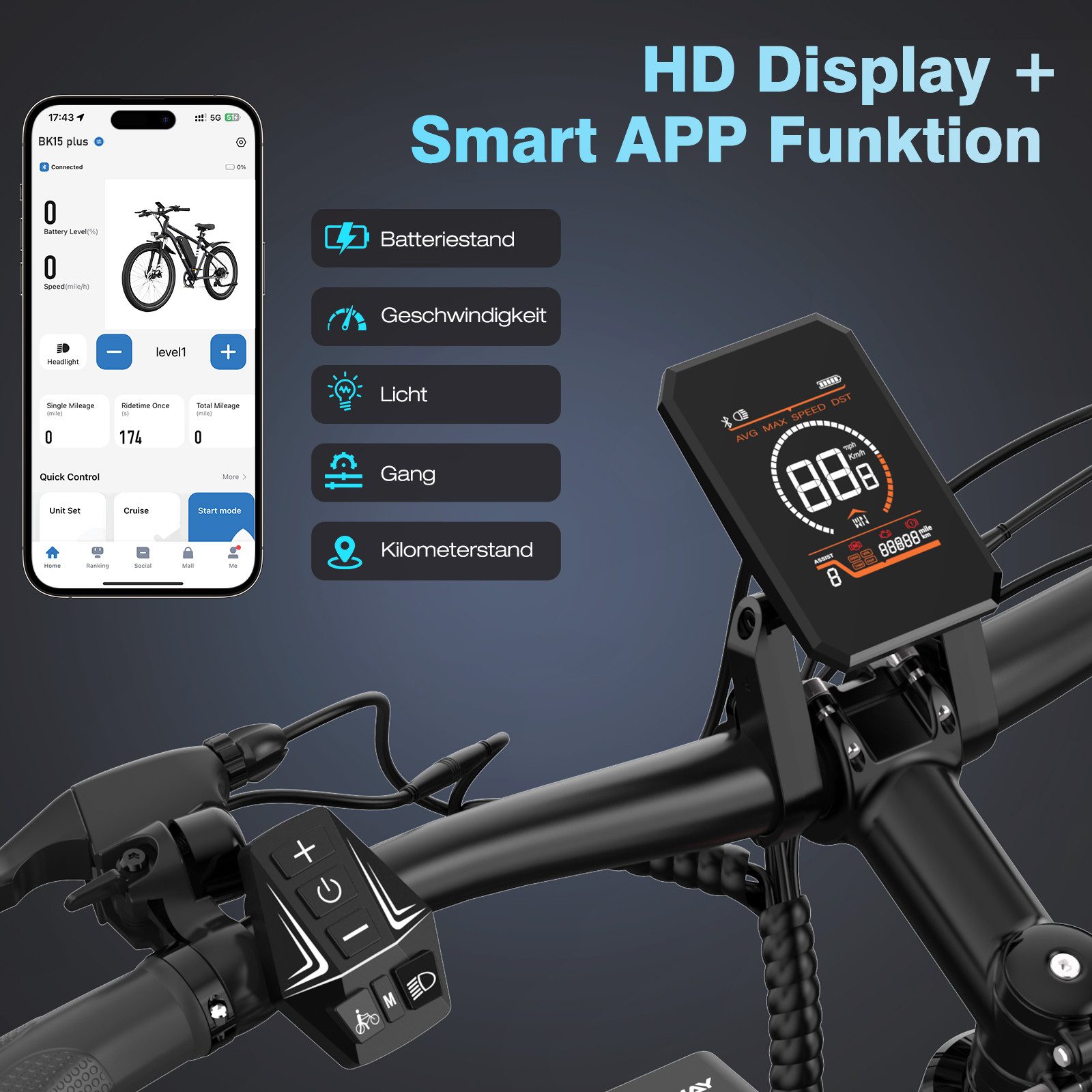 HITWAY E-Bike Mountainbike 29 Zoll Elektrofahrrad 48V15,6Ah Akku max. 80-150km, 7 Gang shinamo shimano Schaltwerk, Kettenschaltung, Heckmotor, 748,8 Wh, (1 tlg), E-MTB Pedelec mit APP NFC