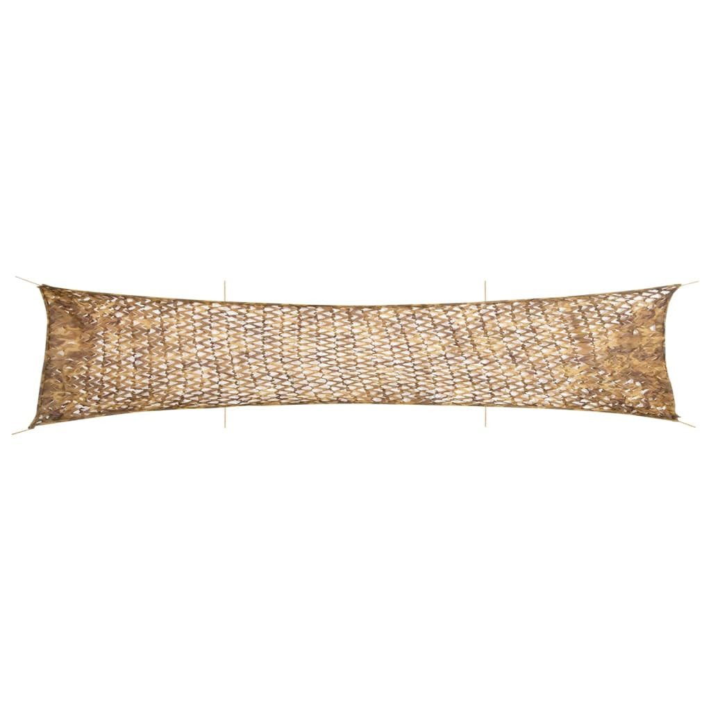 Sonnensegel 706 x 140 cm Tarnnetz mit Aufbewahrungstasche 706x140 cm Sandfarbe