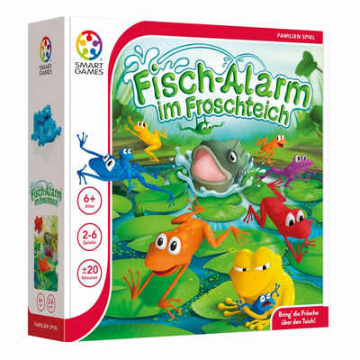 Smart Games Spiel, Familienspiel Fischalarm im Froschteich