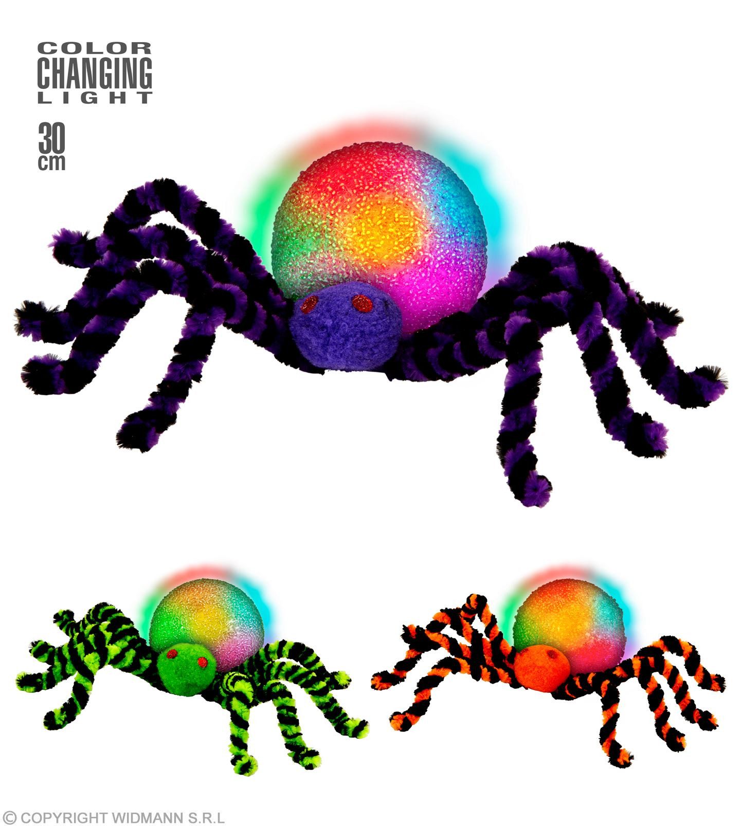 Widmann S.r.l. Dekoobjekt 'Leuchtende Spinne' 30 cm Farbwechsel, farblich s günstig online kaufen