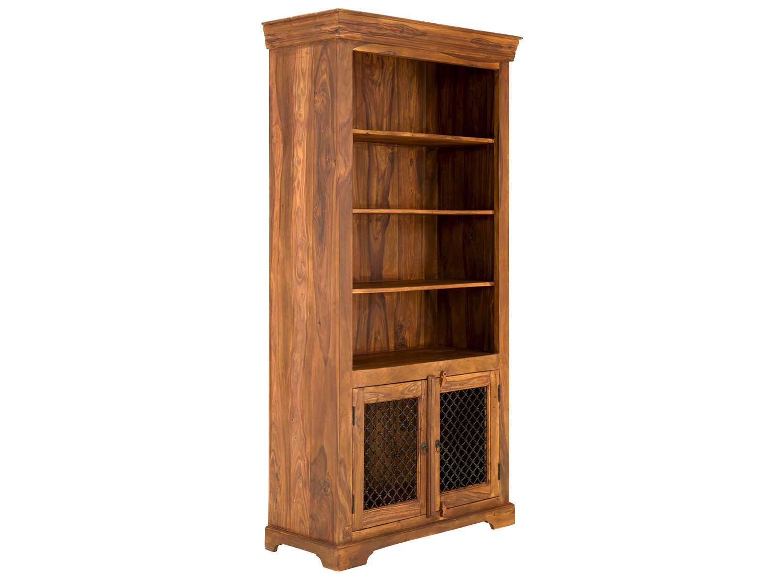 massivum Bücherregal Merlow Holzregal Akazie, Landhaus Bücherschrank