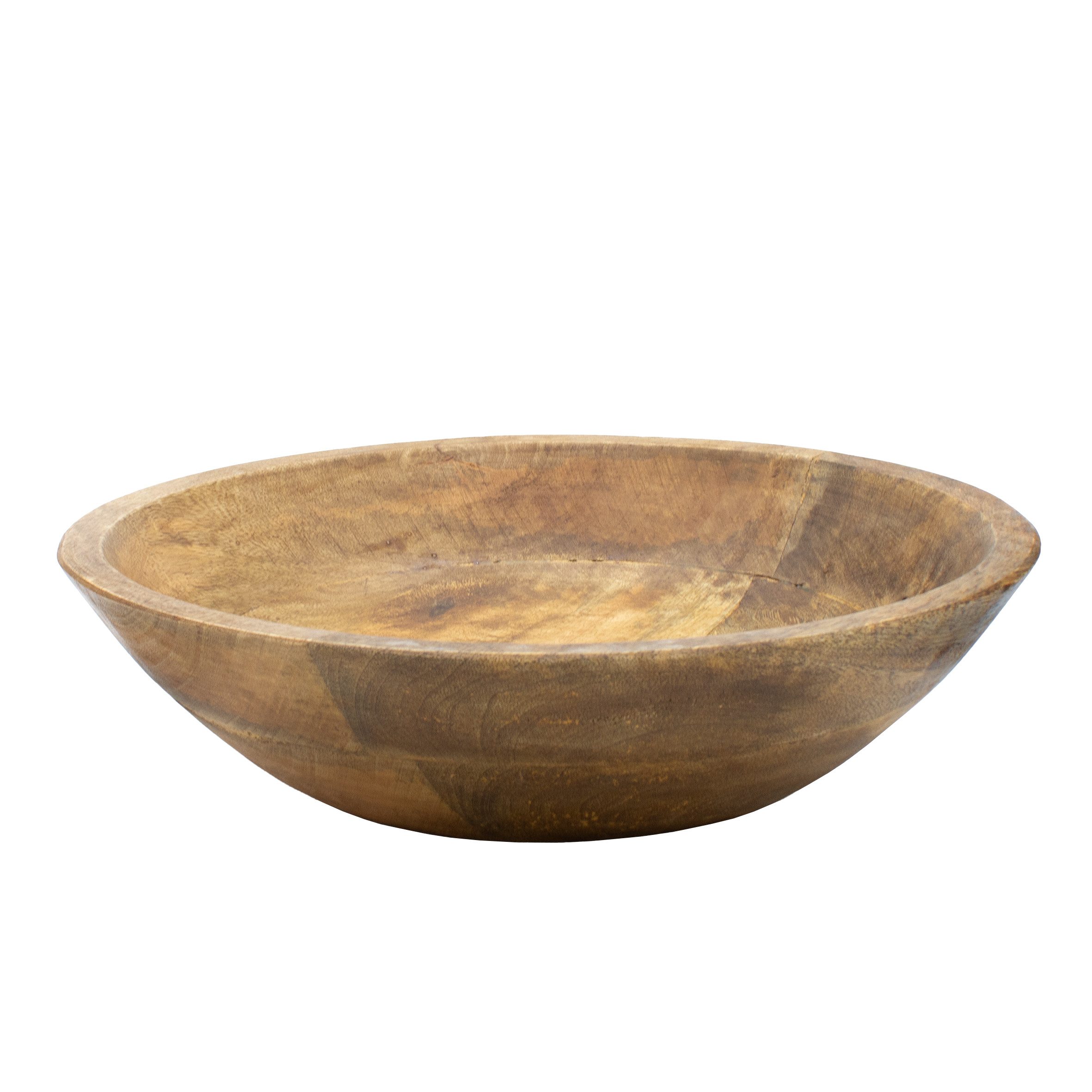 Spetebo Dekoschale aus Mango Holz (Runde Schale, 1 St., massivem Mangoholz, Ø 30 cm), Vielseitig einsetzbar