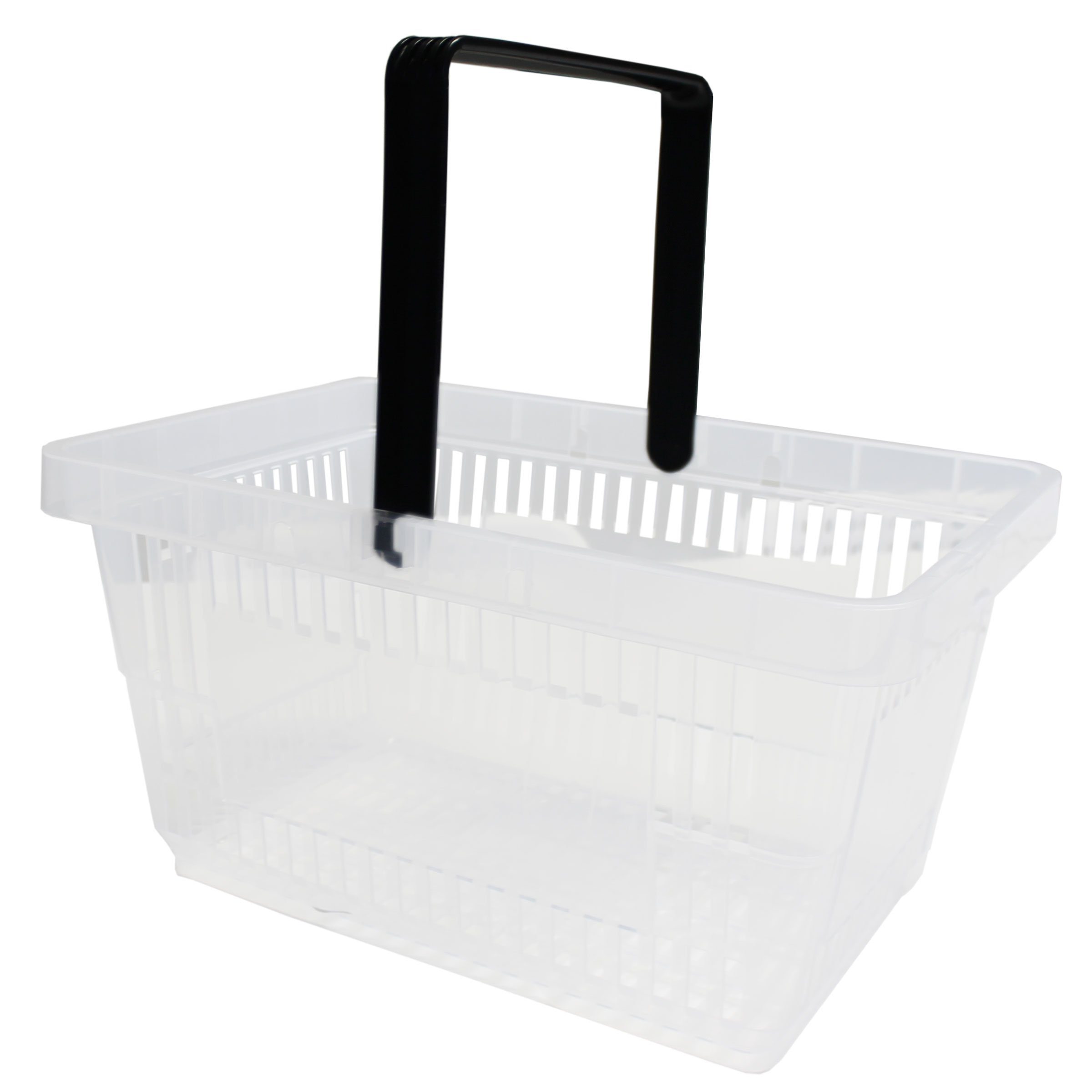 GERSO Einkaufskorb Einkaufskorb aus Kunststoff Plastik mit Henkel 20 Liter 40cm stapelbar