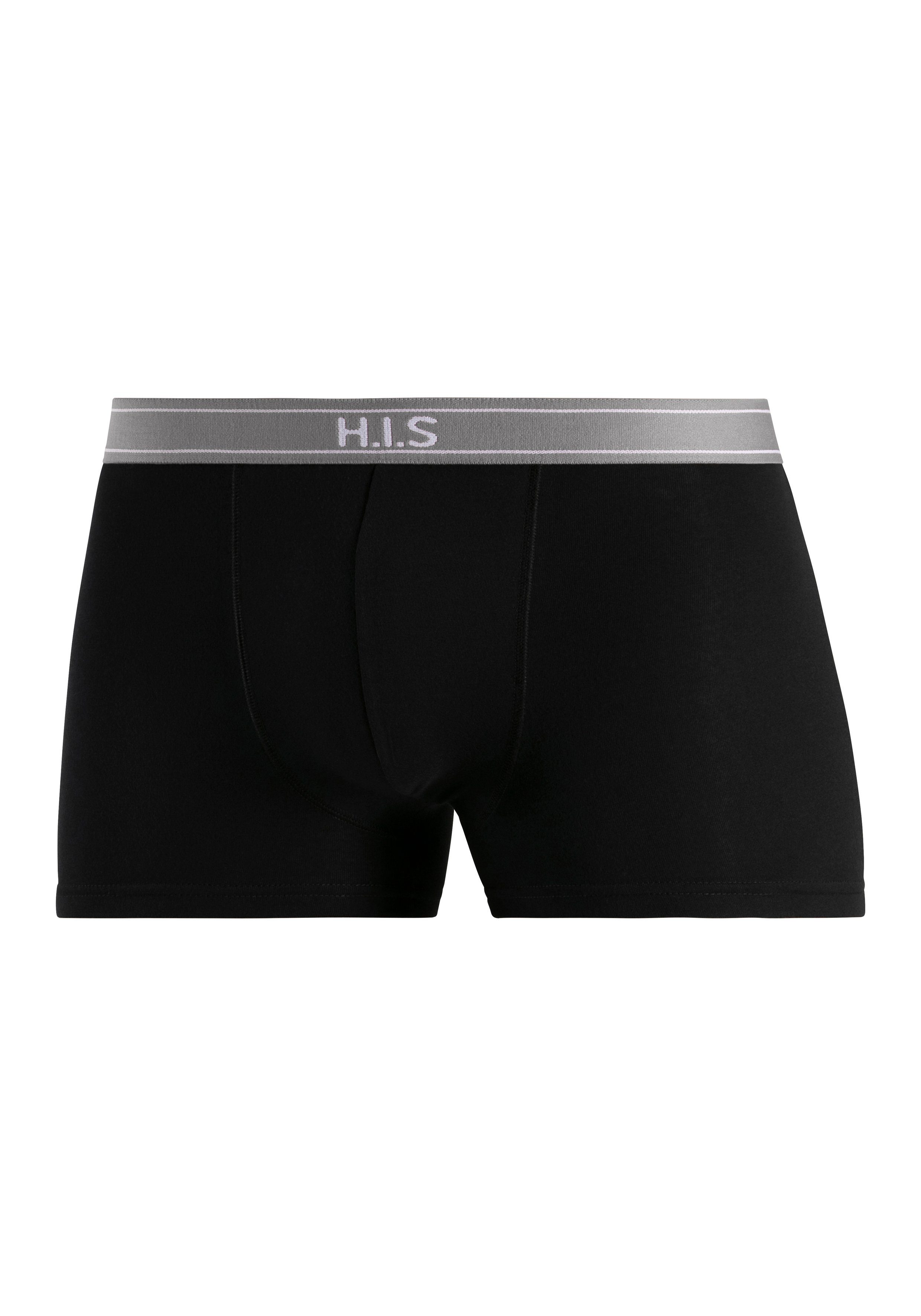 H.I.S Boxer Boxershorts für Herren (Packung, 5-St) mit Steifen und Logo im Bund