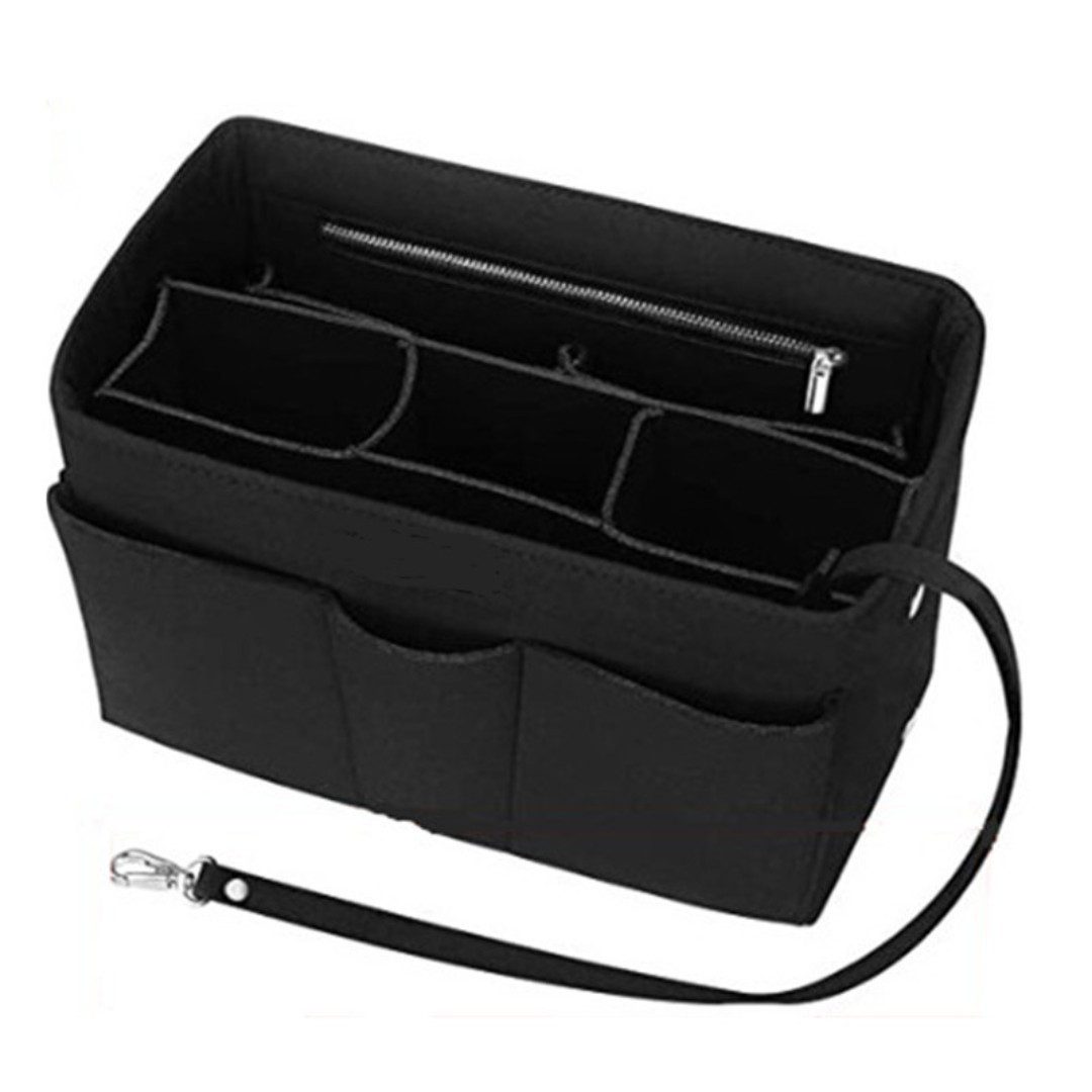 Bwecuy Handtasche Handtaschen Organizer Taschenorganizer mit Fächer, Geldbeutel-Einsatz Bag in Bag Handtaschenordner