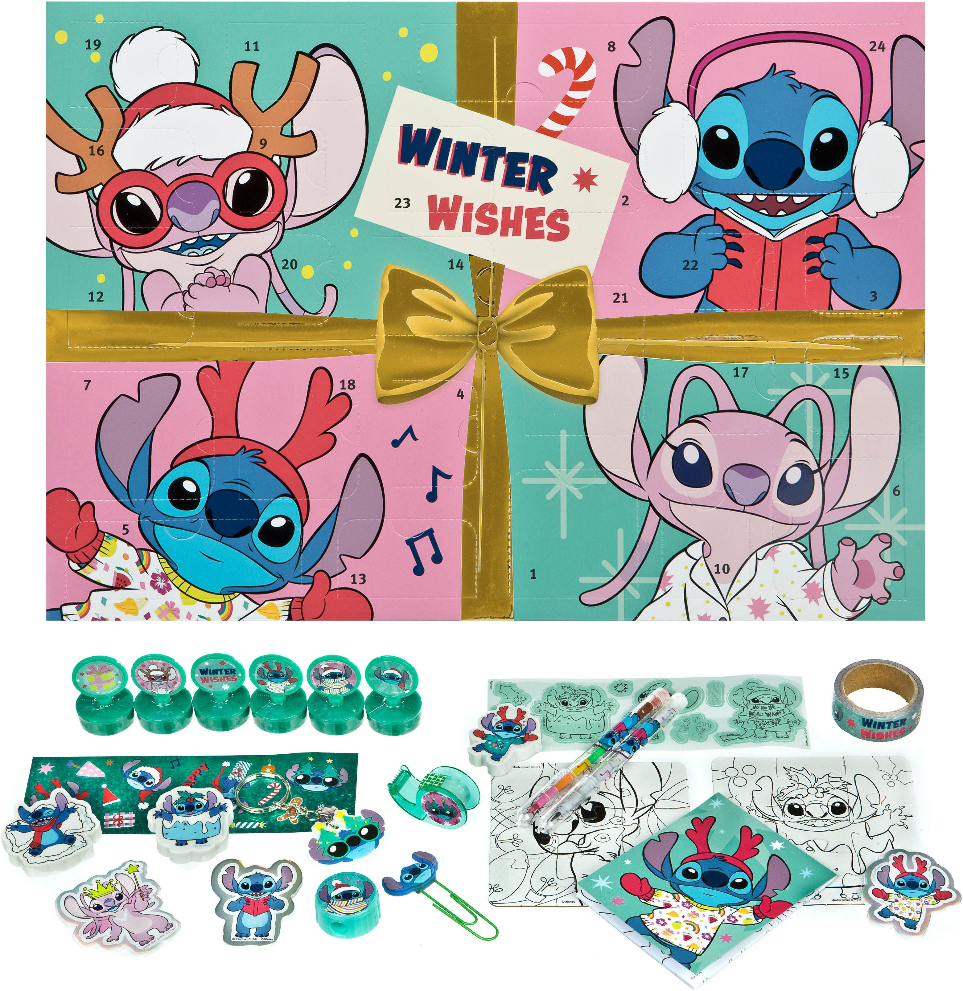 UNDERCOVER Spielzeug-Adventskalender Lilo & Stitch (24-tlg) günstig online kaufen