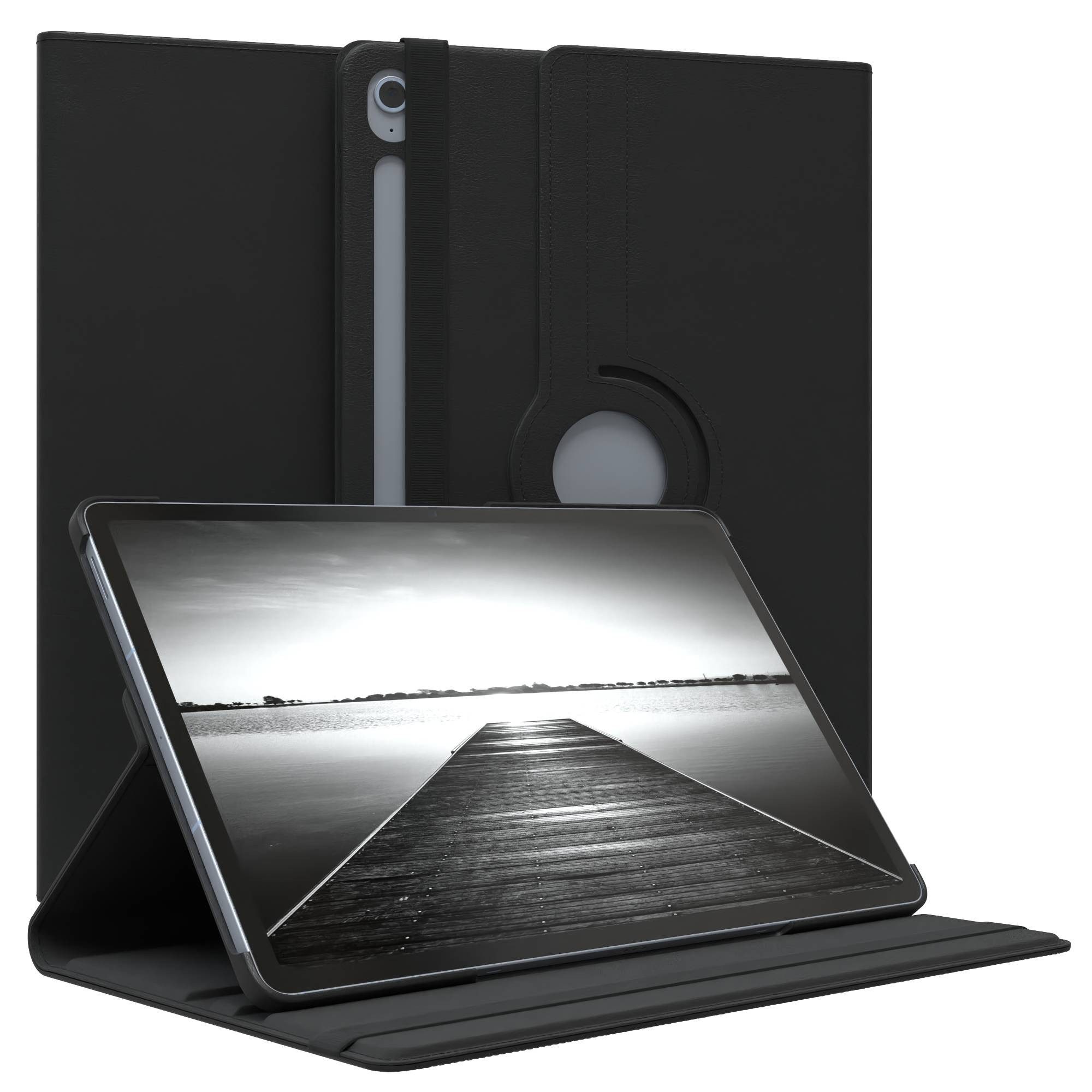 EAZY CASE Tablet-Hülle Rotation Case für Galaxy Tab S10 FE Plus 13,1 Zoll, Hülle 360° drehbar mit Standfunktion Etui Anti-Kratz Tasche Schwarz