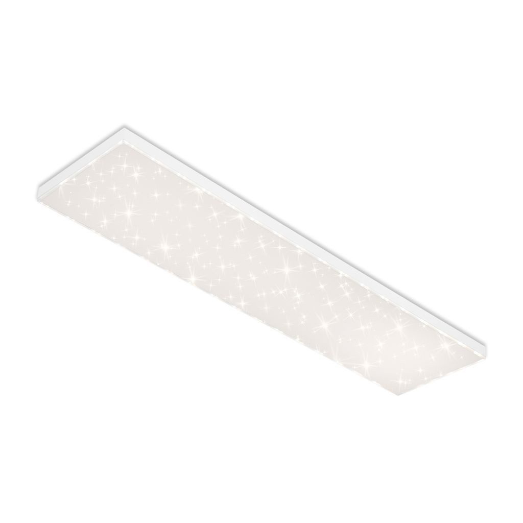 Briloner Leuchten LED Deckenleuchte 7381-416, Dimmfunktion, LED fest integriert, 2700K - Extra-Warmweiß, CCT, dimmbar, rahmenlos, Fernbedienung, weiß, 119,5 x 29,5 x 6,9 cm
