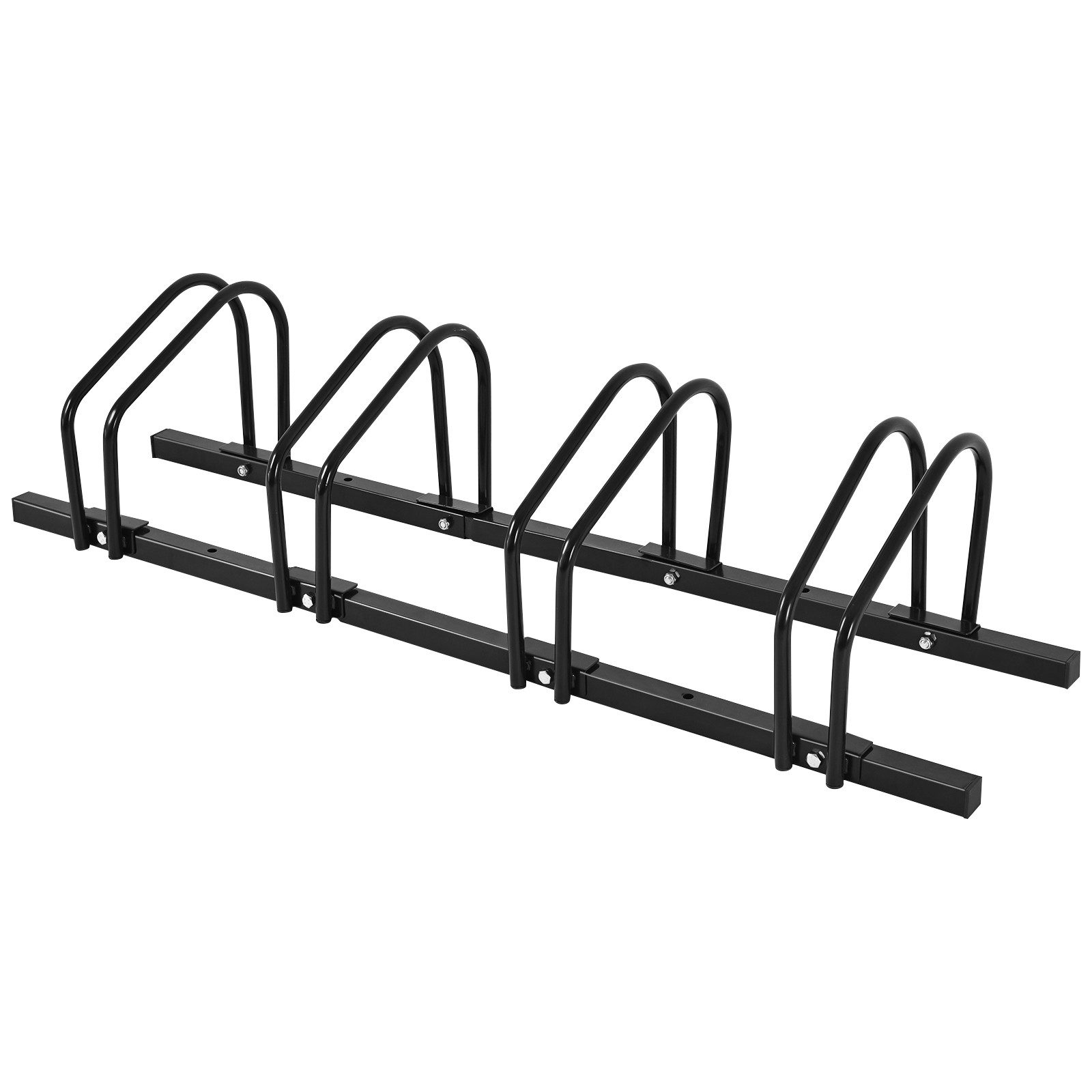 COSTWAY Fahrradständer Aufstellständer, mit 4 Fahrrad Stellplätze