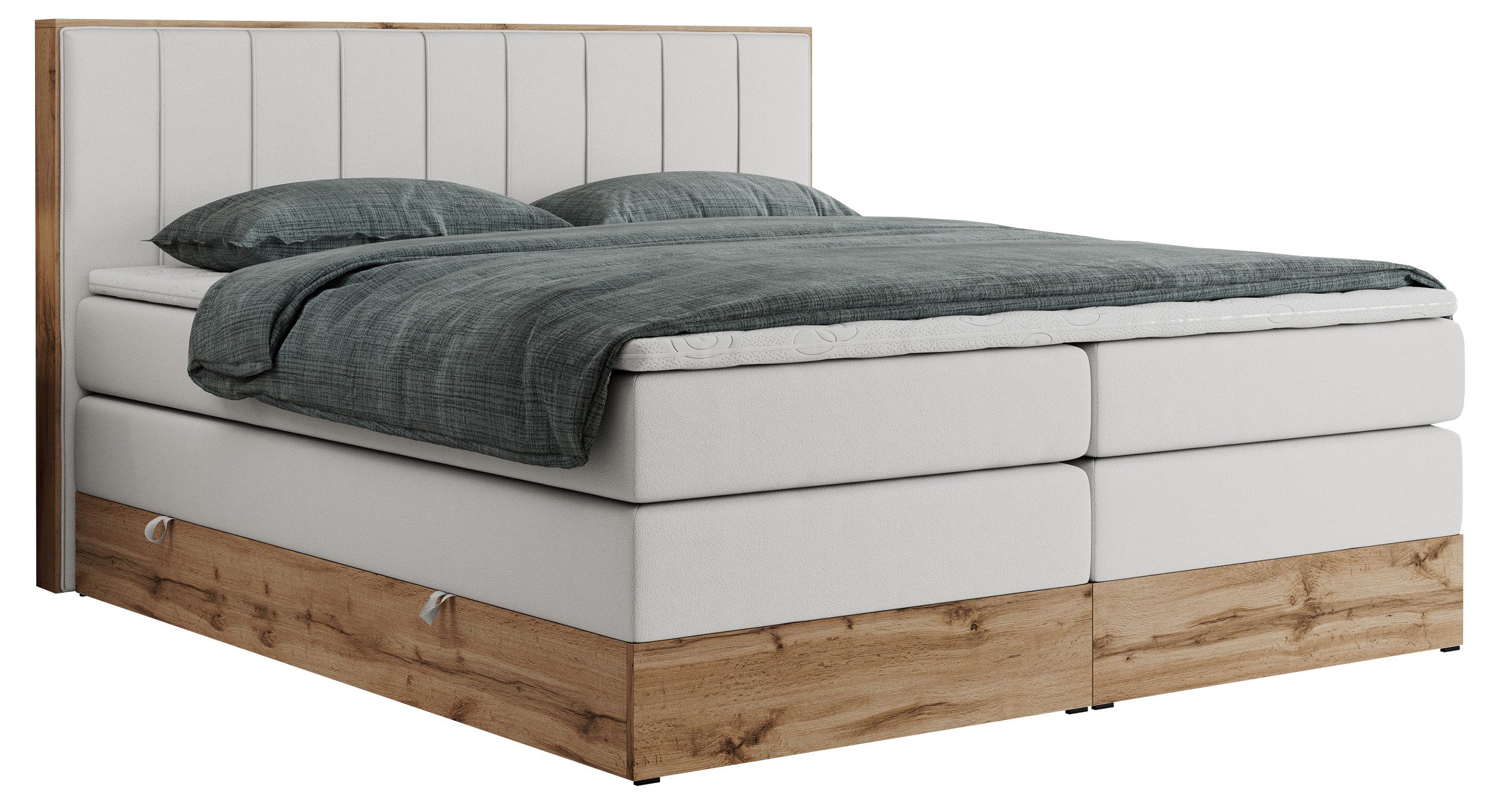 MKS MÖBEL Boxspringbett BELLISSIMO KING (Topper günstig online kaufen