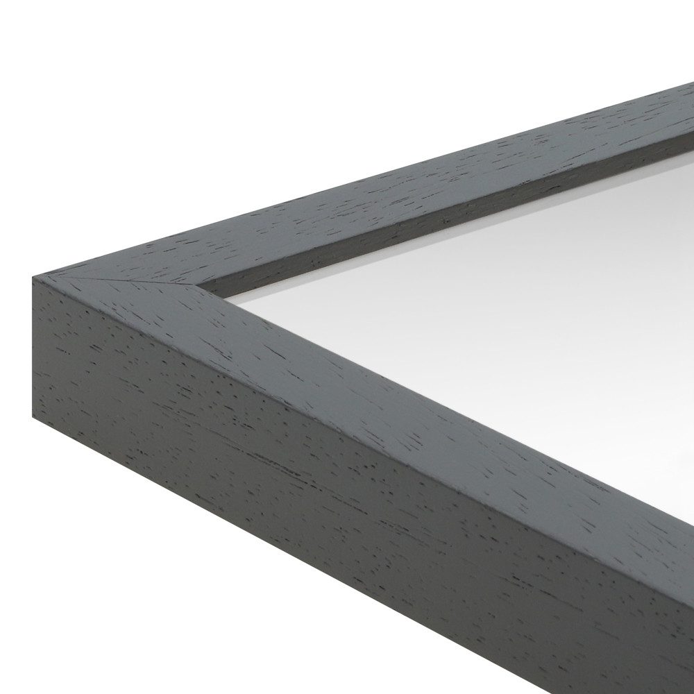 WANDStyle Wandspiegel H960, Grau, aus Massivholz im Stil Modern