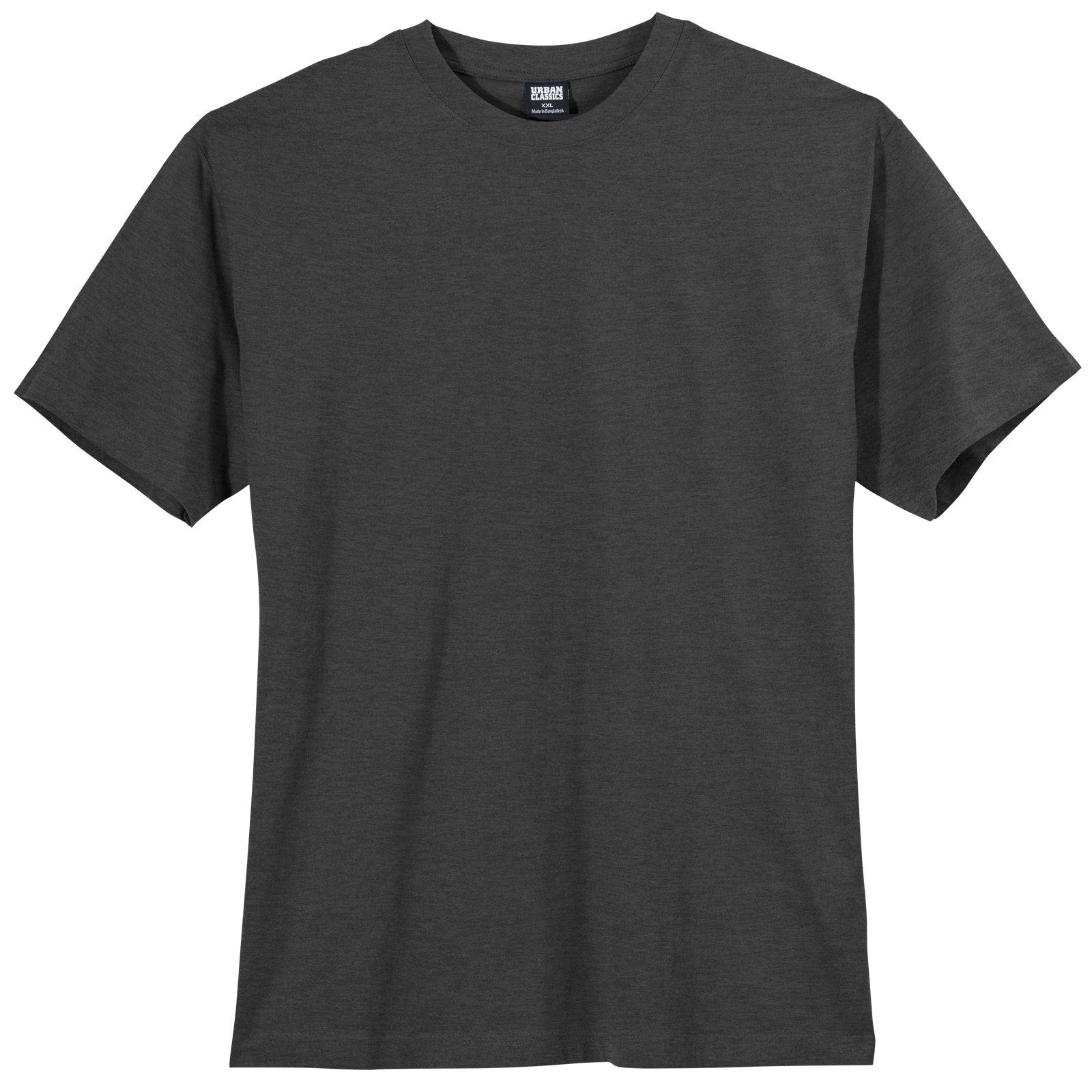 T-Shirt anthrazit Urban Size Urban Classics Plus melange Rundhalsshirt Übergrößen Classics Herren