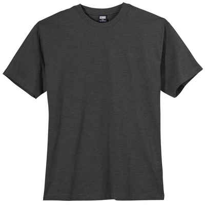 Urban Classics Plus Size Rundhalsshirt Übergrößen Herren T-Shirt anthrazit melange Urban Classics
