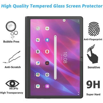 Lobwerk Tablet-Hülle 2in1 Set (Hülle + Glas) für Lenovo Yoga Tab 11 YT-J706F 2021 11 Zoll, Wake & Sleep Funktion, Sturzdämpfung, Aufstellfunktion