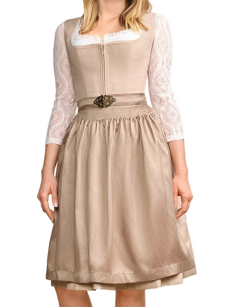 Krüger Madl Dirndl Dirndl Evi 60cm Länge beige