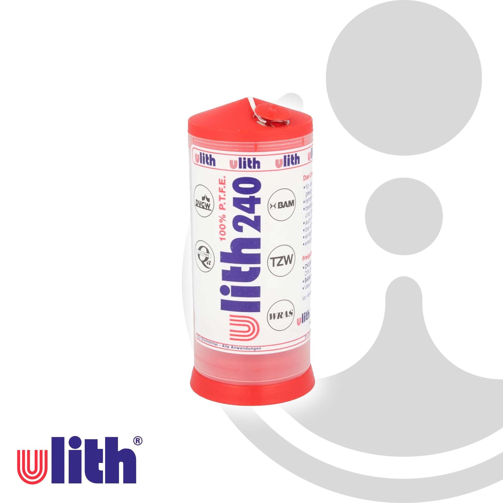 Thumbnail - Ulith Gewindedichtung ULITH 240 PTFE - Gewindedichtfaden bis +240°C, 175 m, DVGW-Zulassung