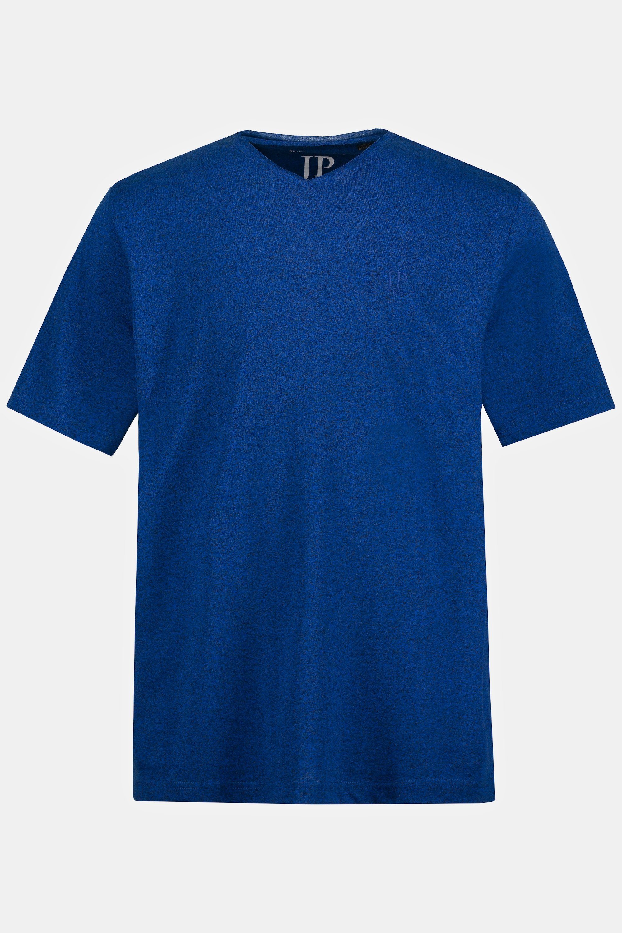 T-Shirt T-Shirt Halbarm clematisblau V-Ausschnitt JP1880