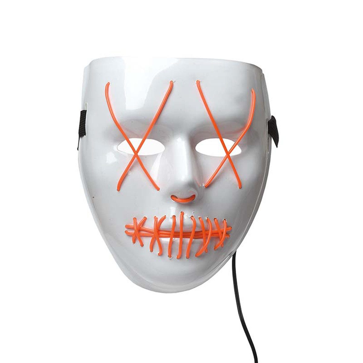 Zoelibat Verkleidungsmaske Maske LED ohne Rand orange