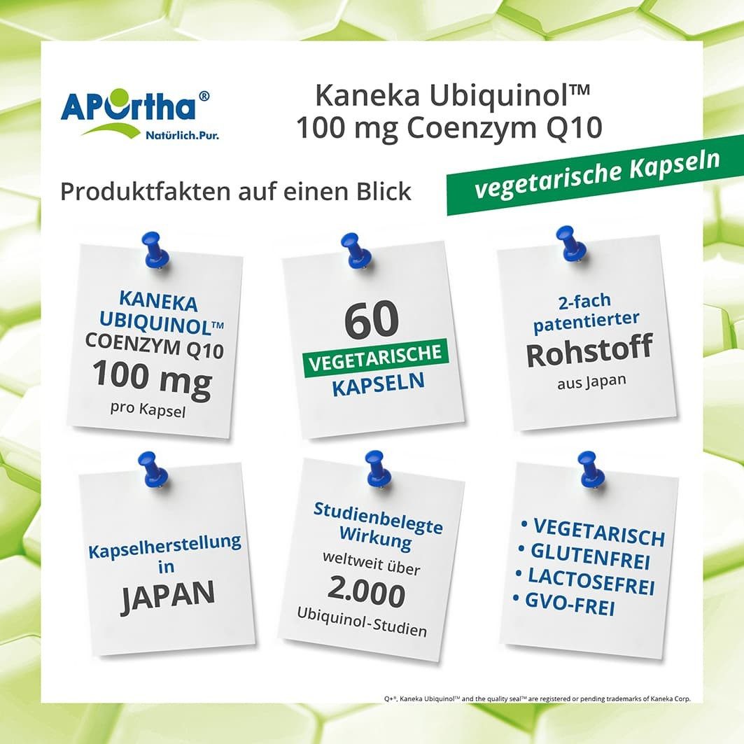 APOrtha APOrtha Kaneka Ubiquinol Coenzym Q10 100 mg 60 Kapseln, 40.8 g
