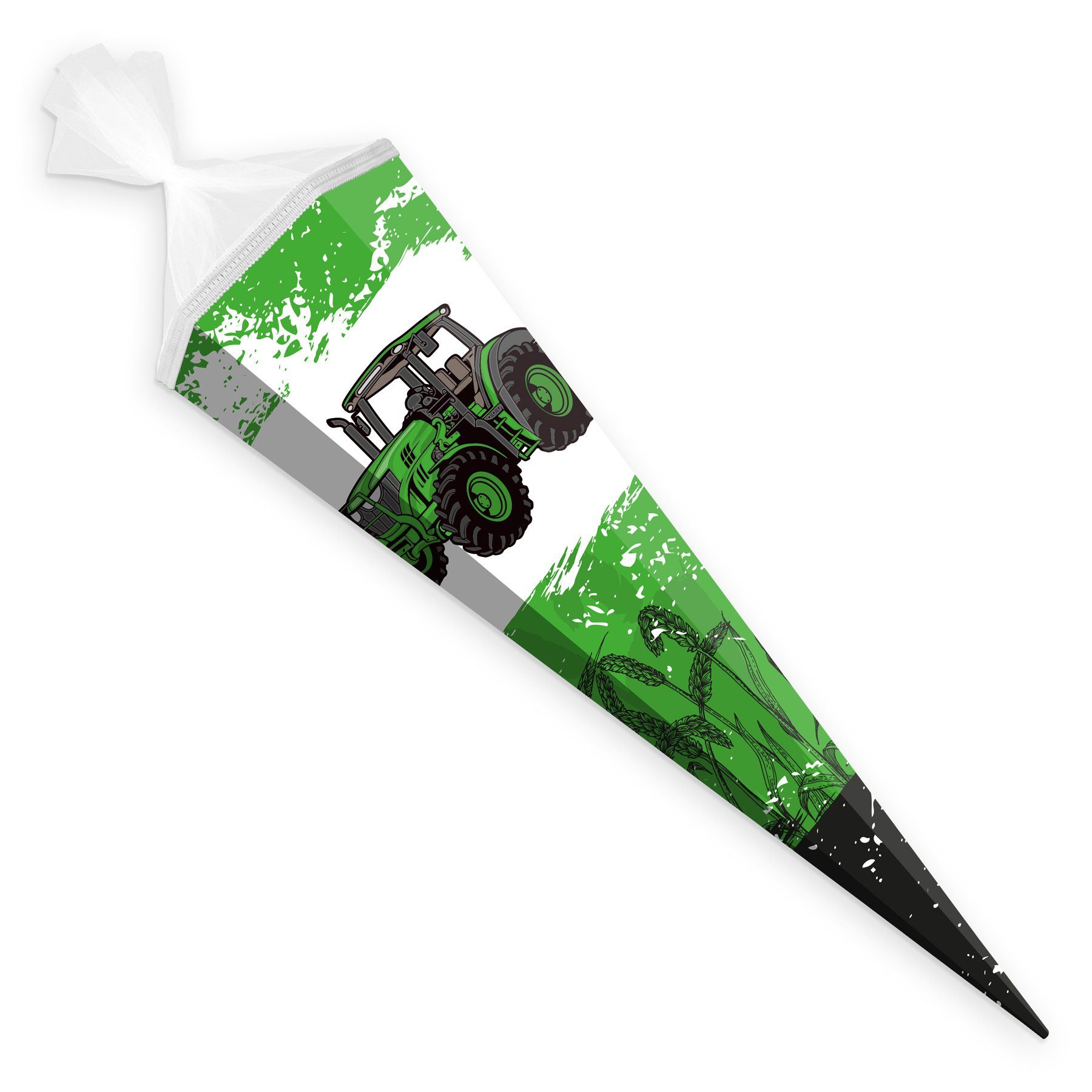 Schultüte itenga Schultüte Zuckertüte eckig 85 cm Traktor Tü